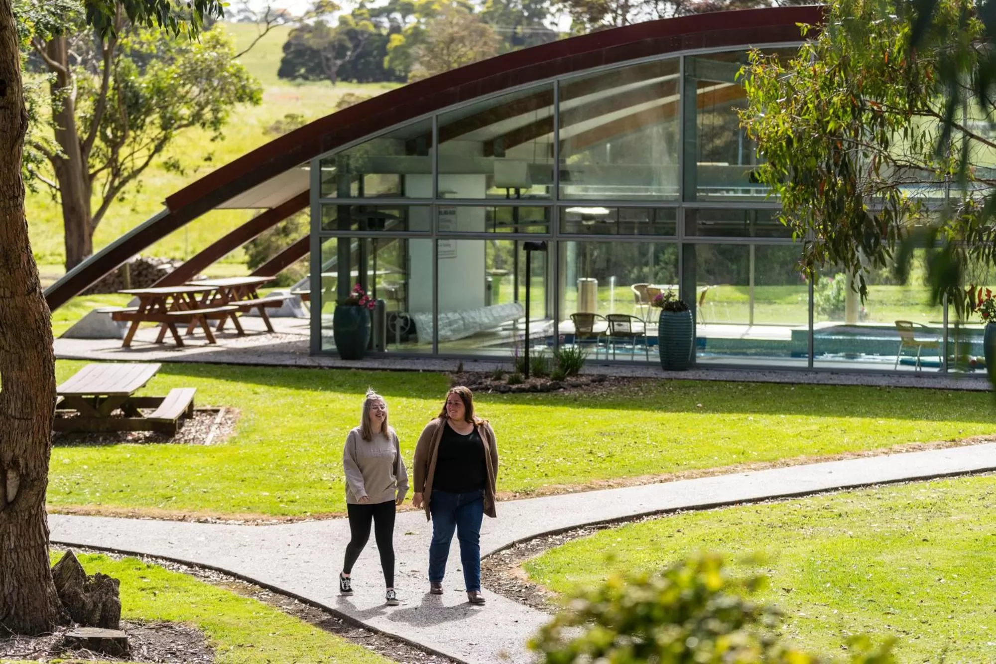 Garden in Tall Timbers Tasmania