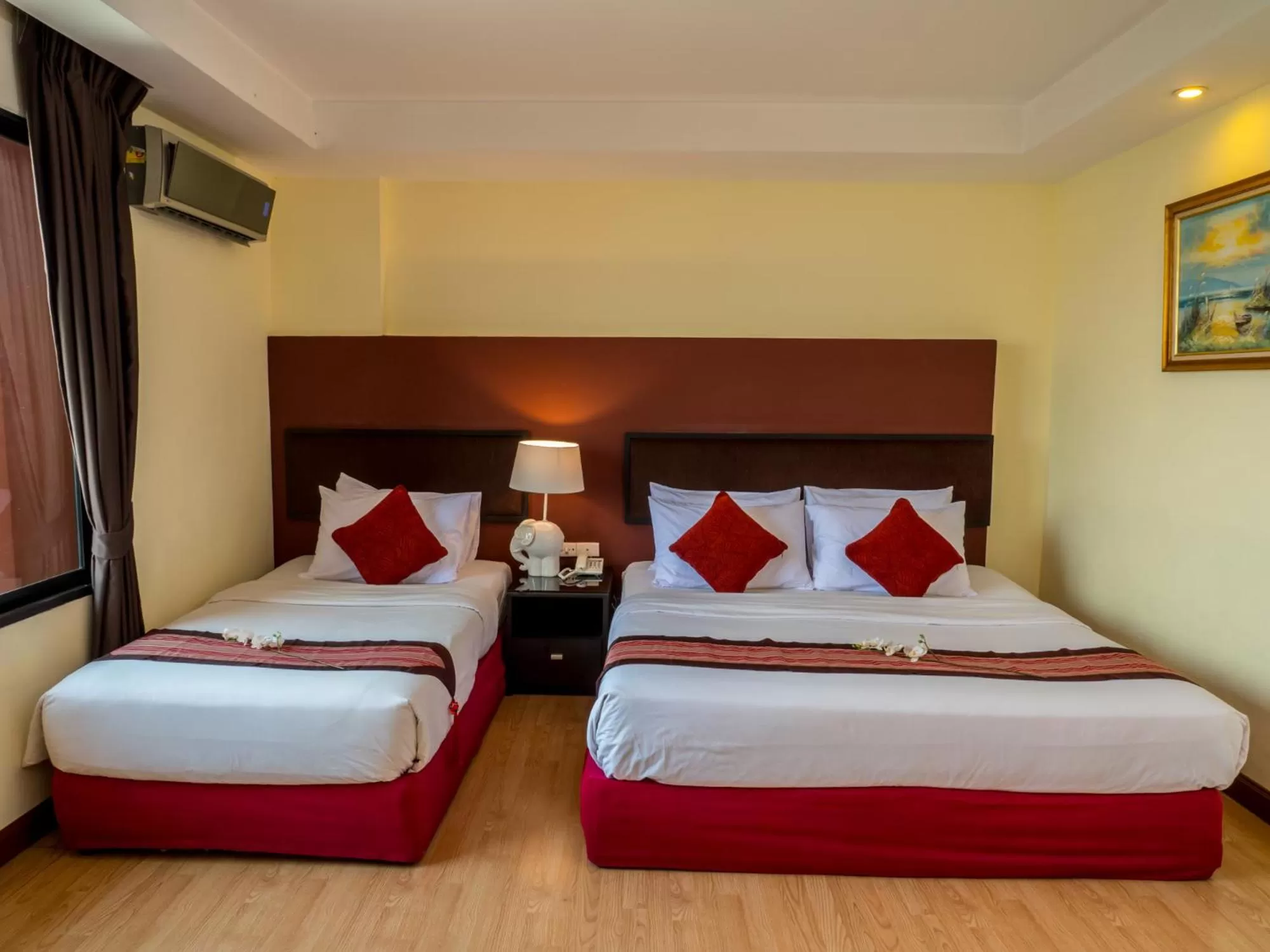 Bed in Atrium Boutique Hotel