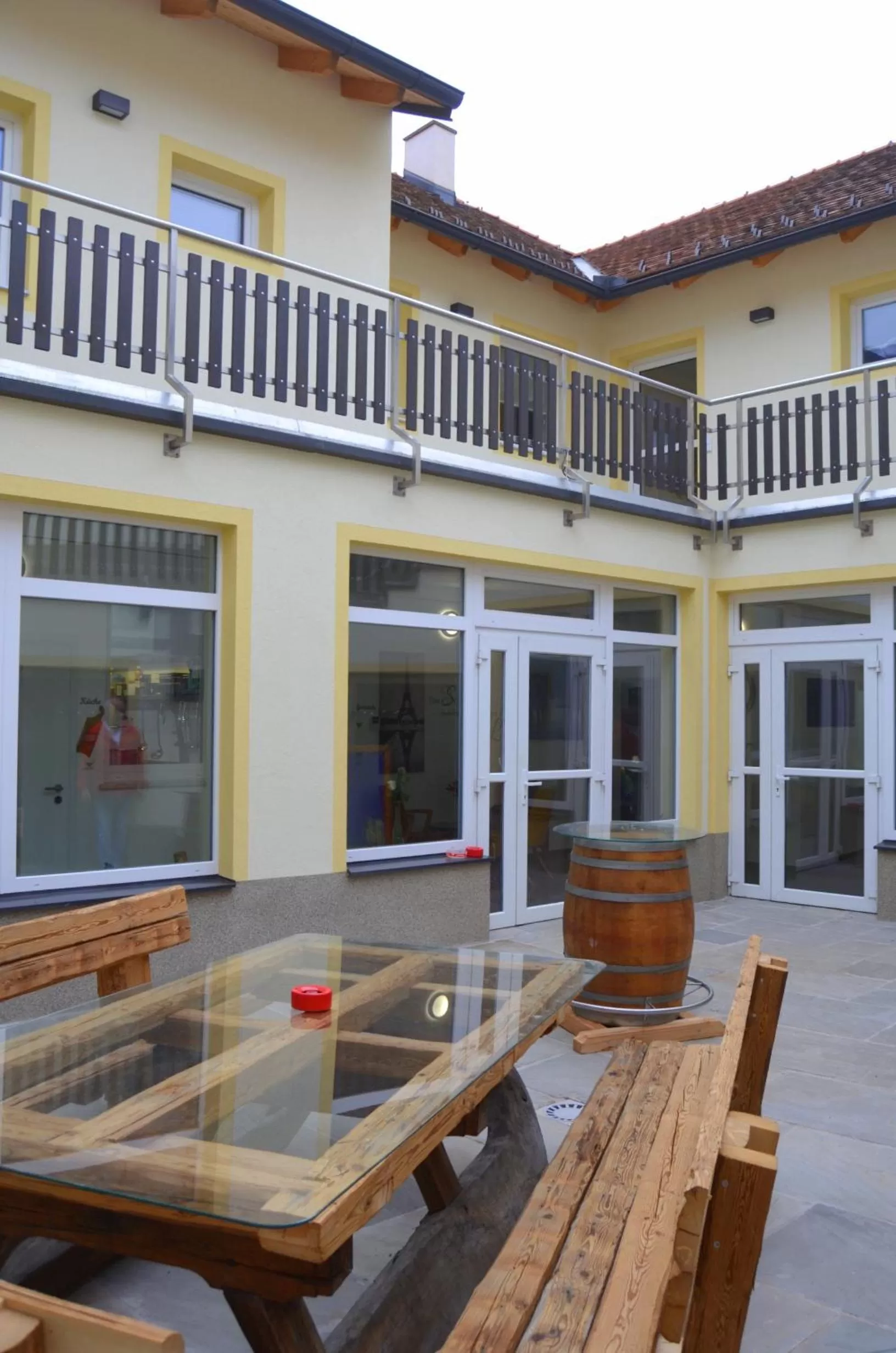 Balcony/Terrace in Pension zum Strell