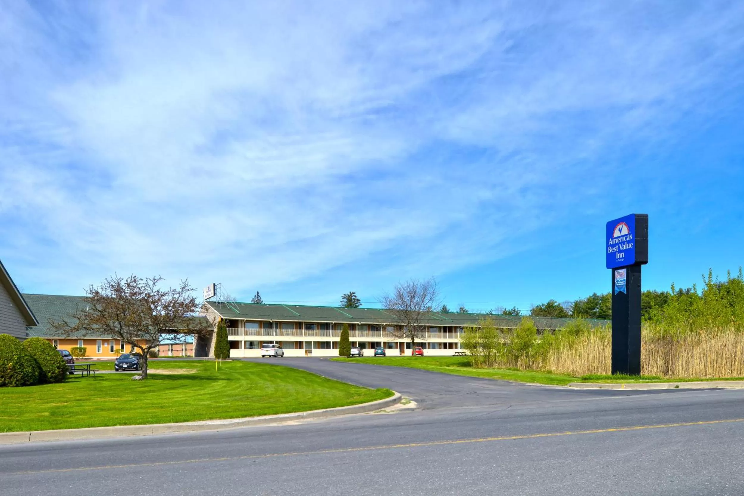 Property building in Americas Best Value Inn Plattsburgh