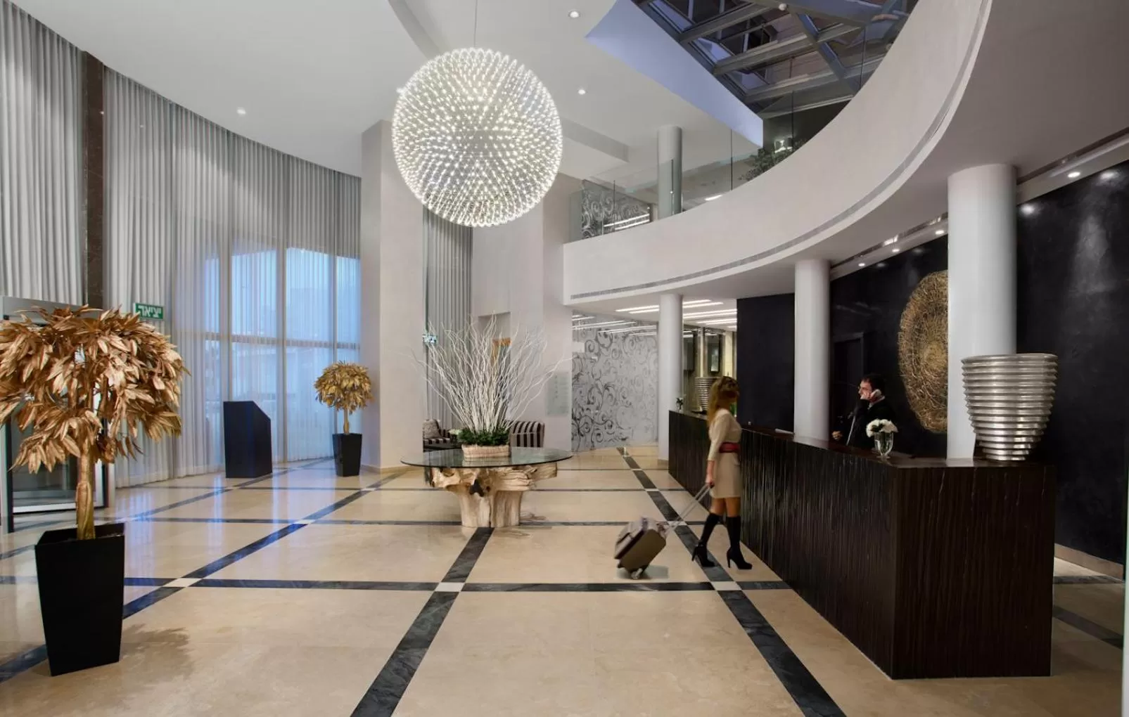 Lobby or reception in David's Harp Hotel & Suites Netanya