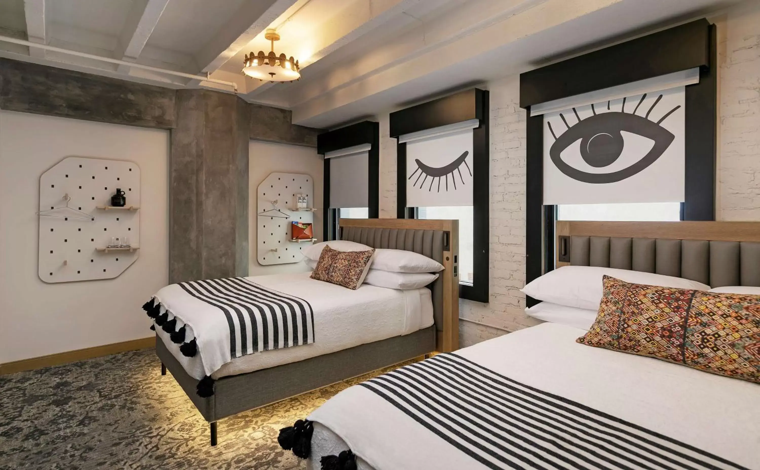 Studio with Two Queen Beds and Mobility Accessible Tub in The Wayfarer Downtown LA, Tapestry Collection by Hilton Studio with Two Queen Beds and Mobility Accessible Tub in The Wayfarer Downtown LA, Tapestry Collection by Hilton