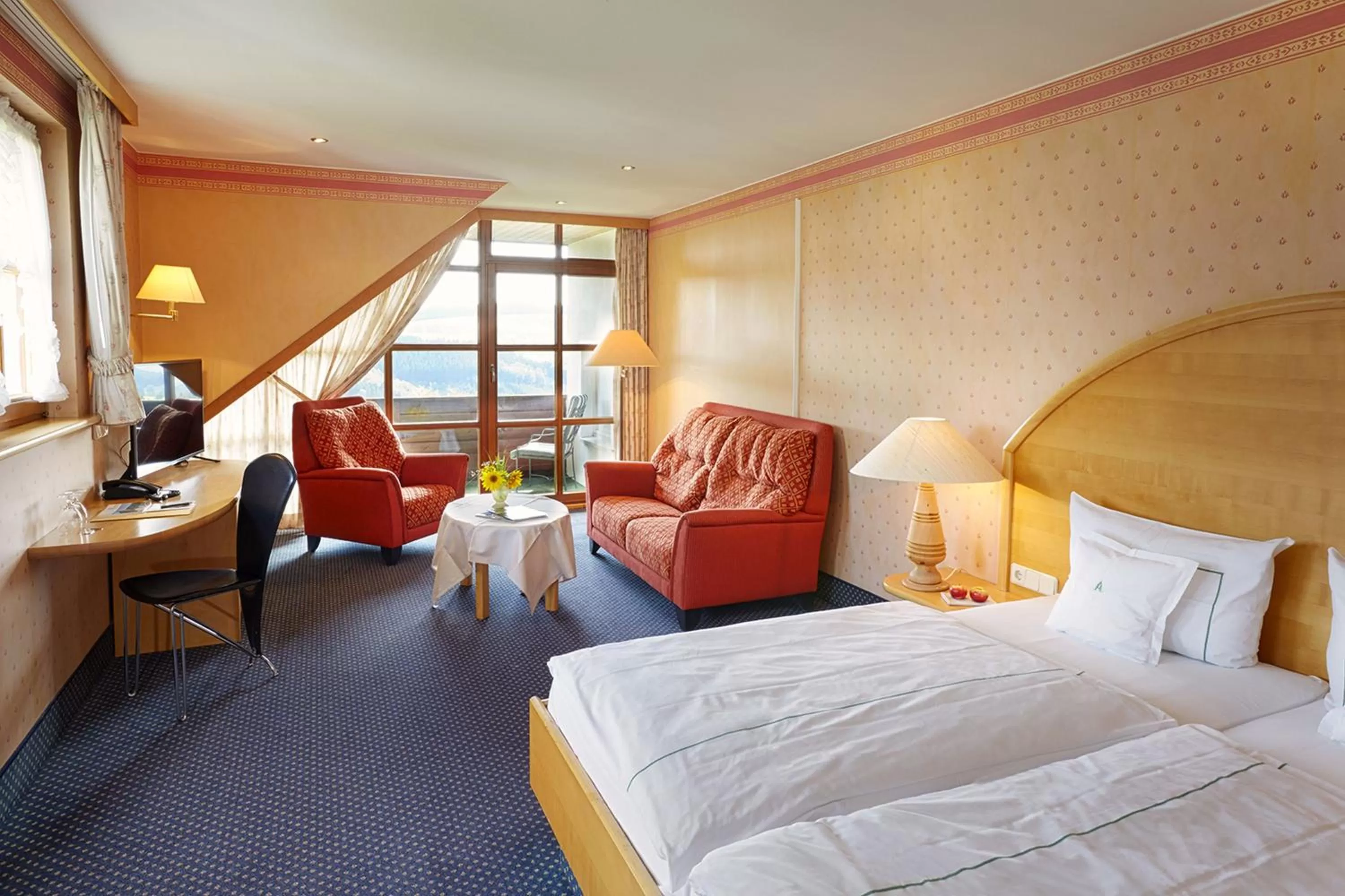 Balcony/Terrace, Bed in Waldhaus Ohlenbach