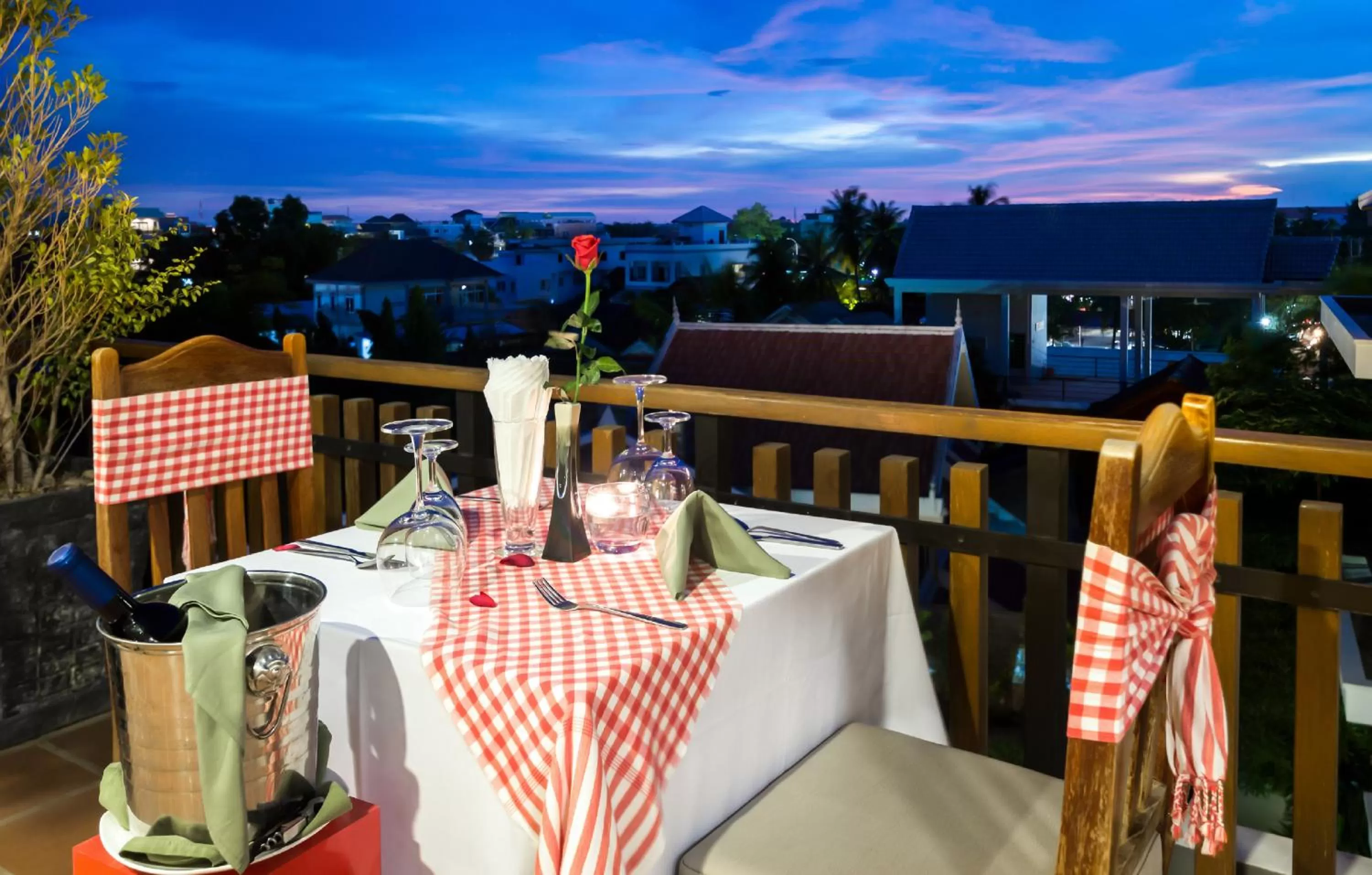 Patio in Indra Angkor Residence