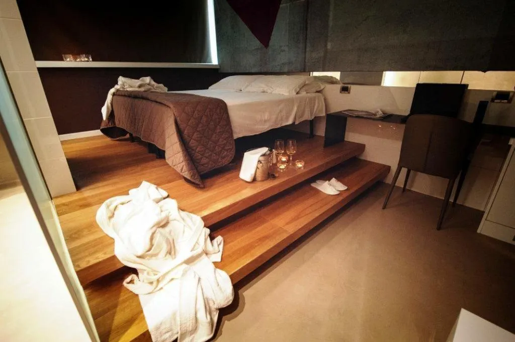 Bed in Gran Paradiso Hotel Spa