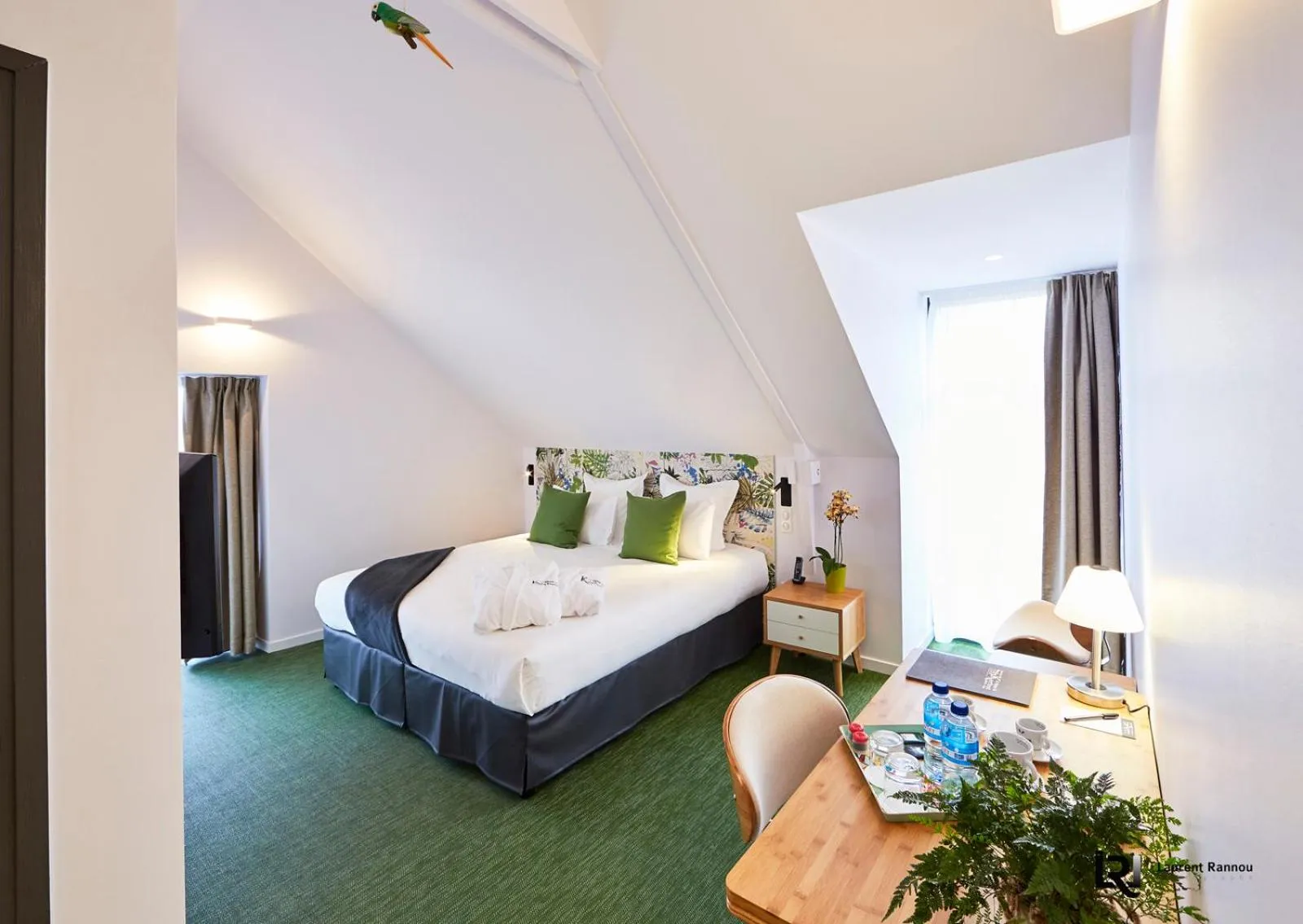 Bed in Le Manoir de Kerbot