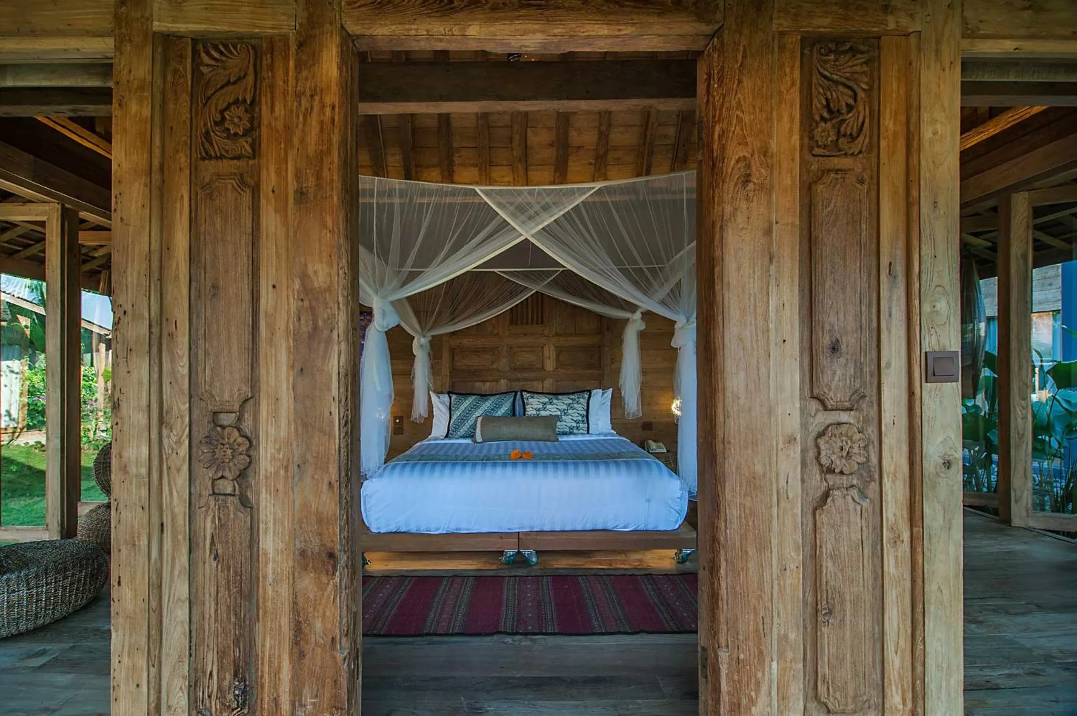 Bed in Blue Karma Dijiwa Ubud