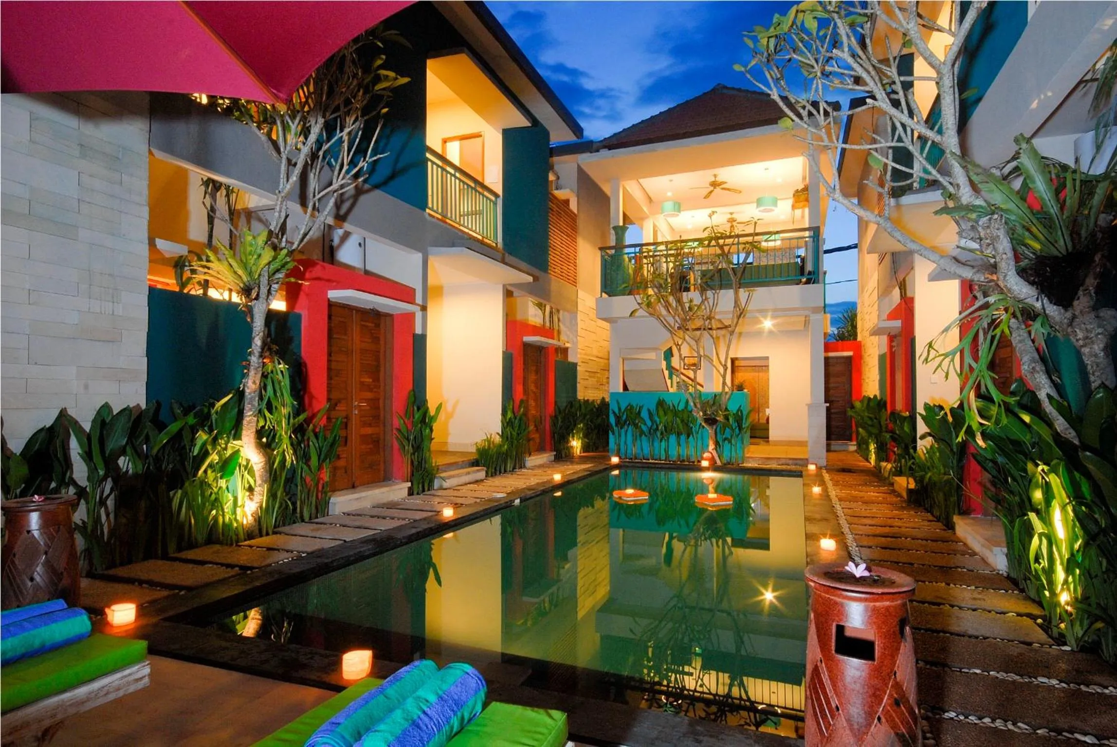 Facade/entrance in The Green Zhurga Suite Seminyak