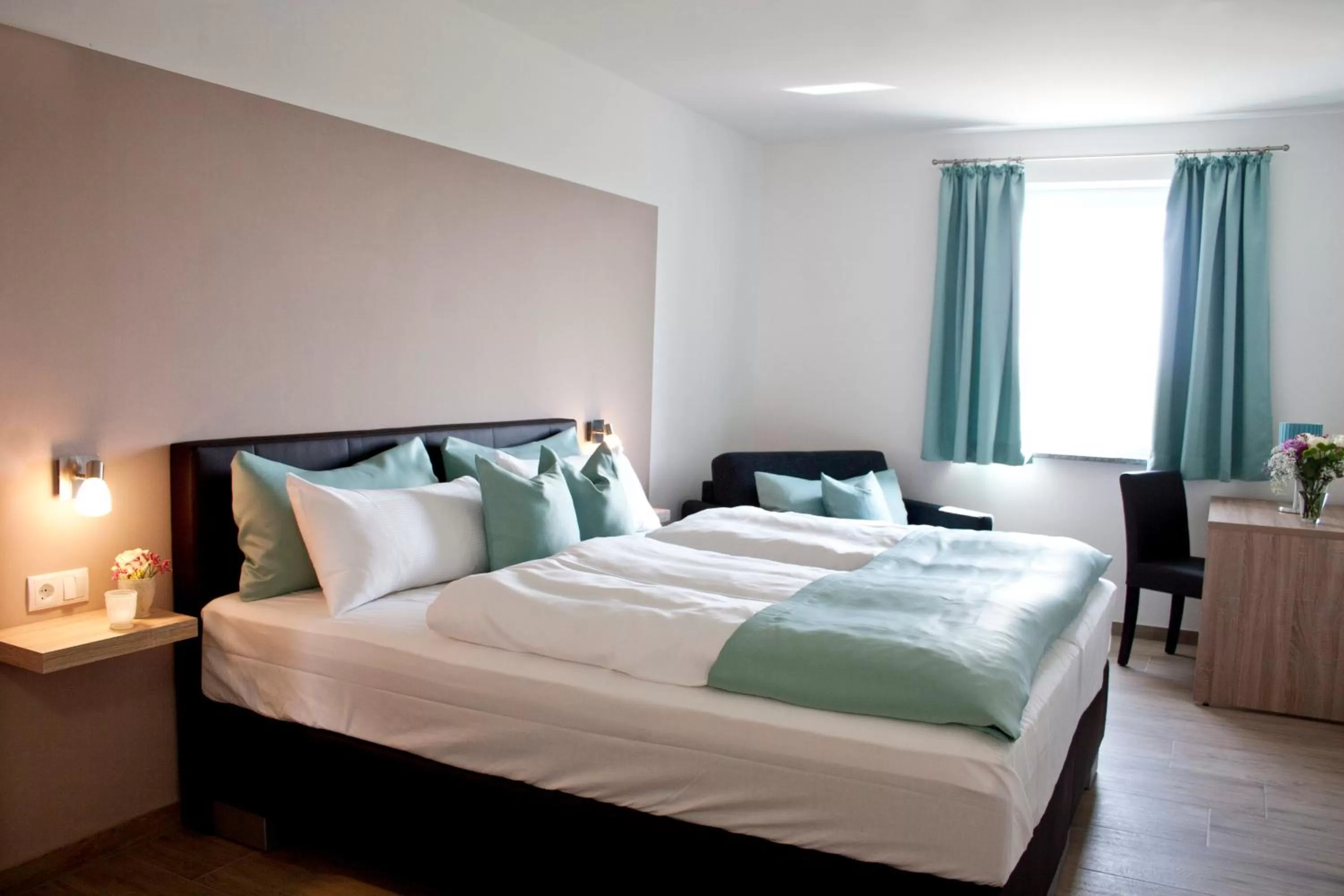 Photo of the whole room, Bed in Hotel Claro Garni