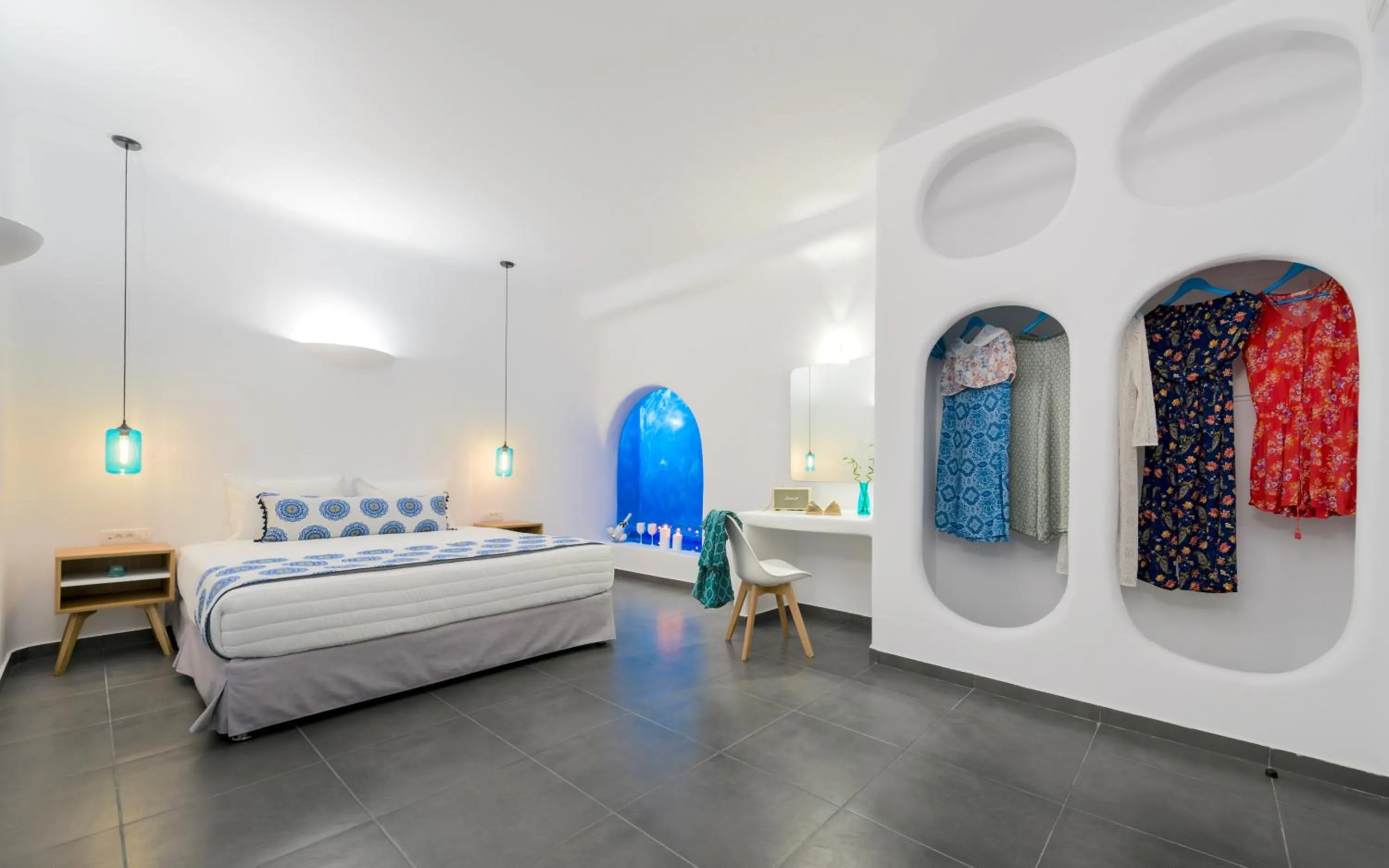 Decorative detail, Bed in San Marino Suites by Calm Collection