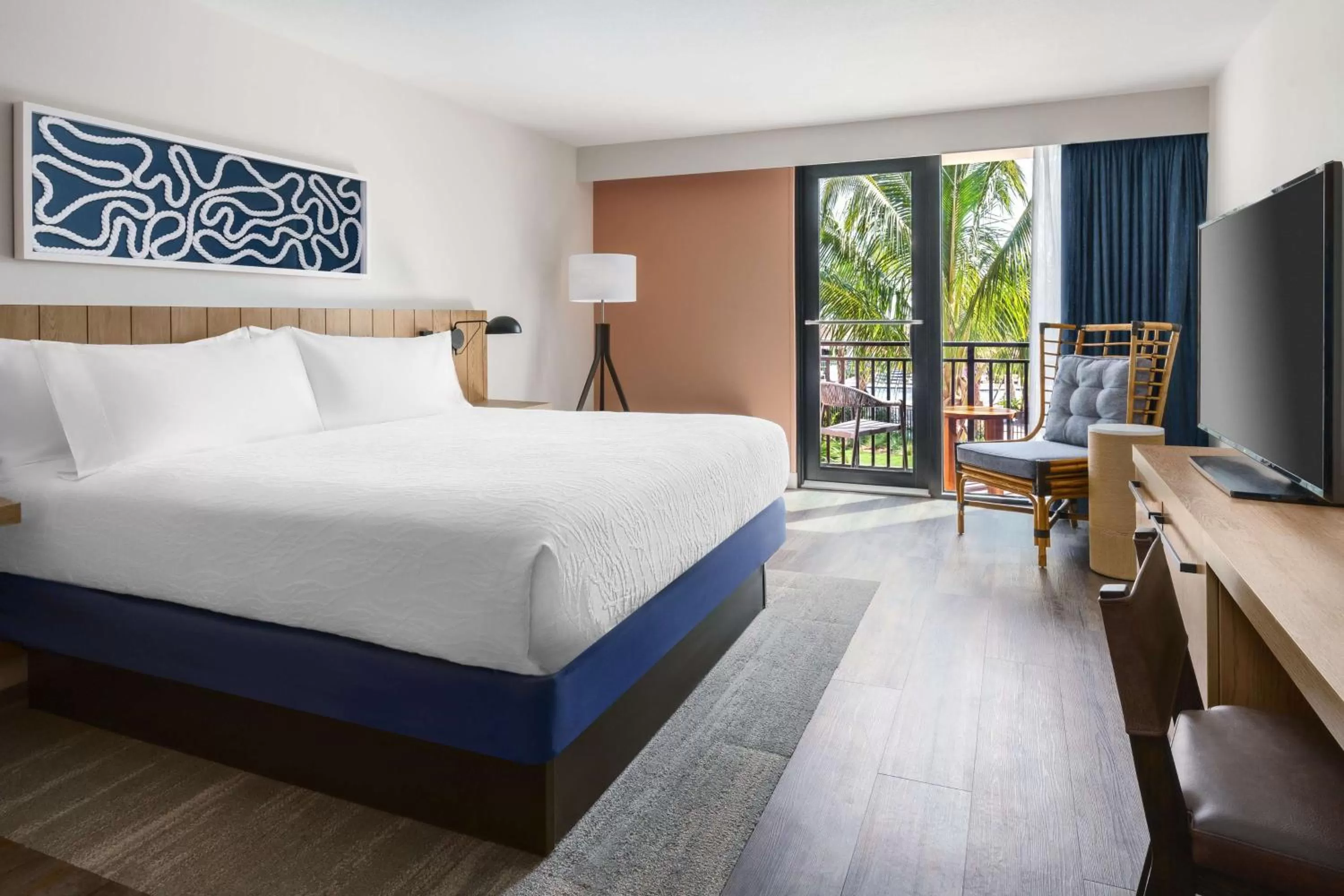 Bed in Hilton Garden Inn St. Pete Beach, FL