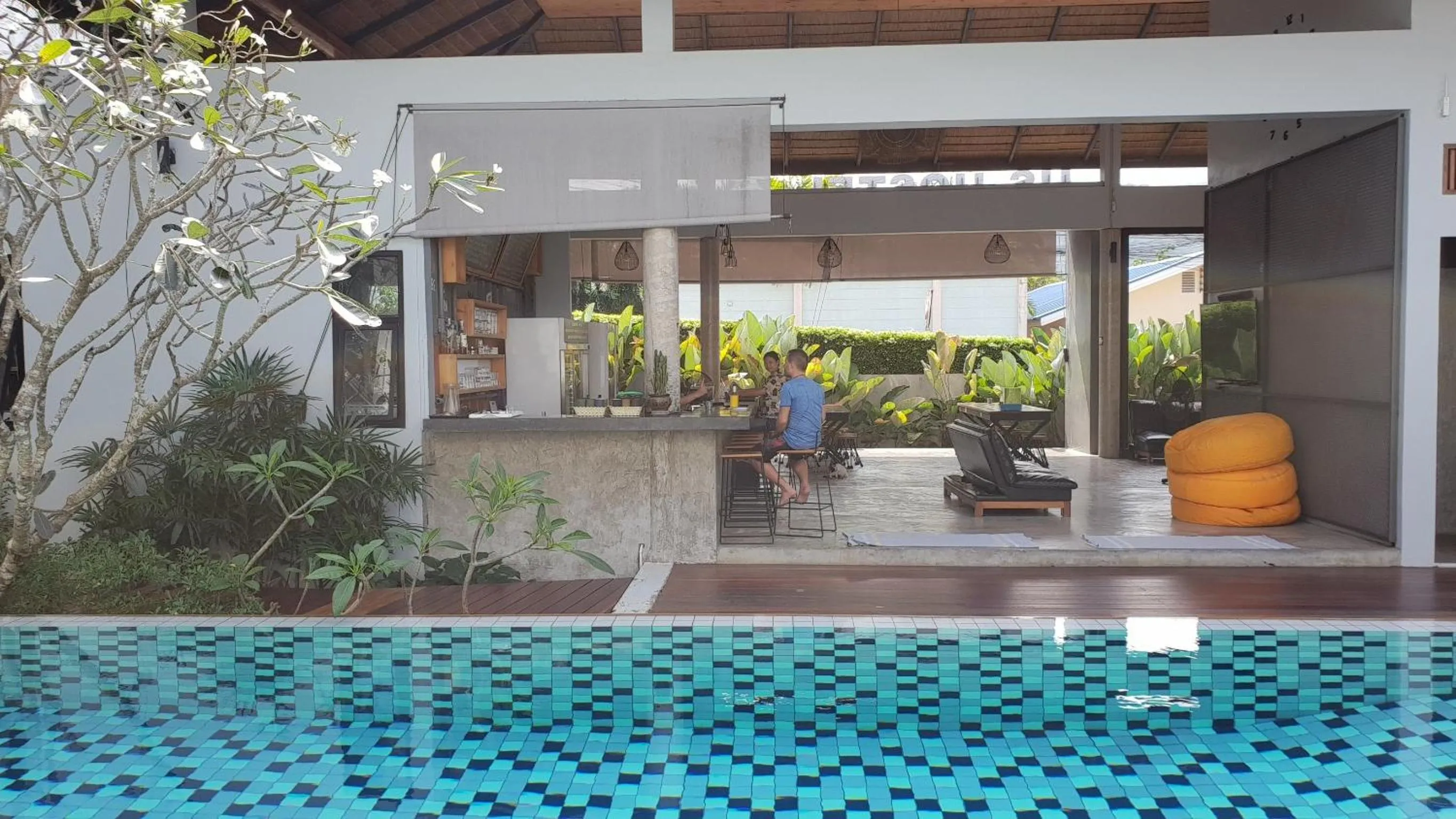 Lobby or reception in Us Hostel Samui