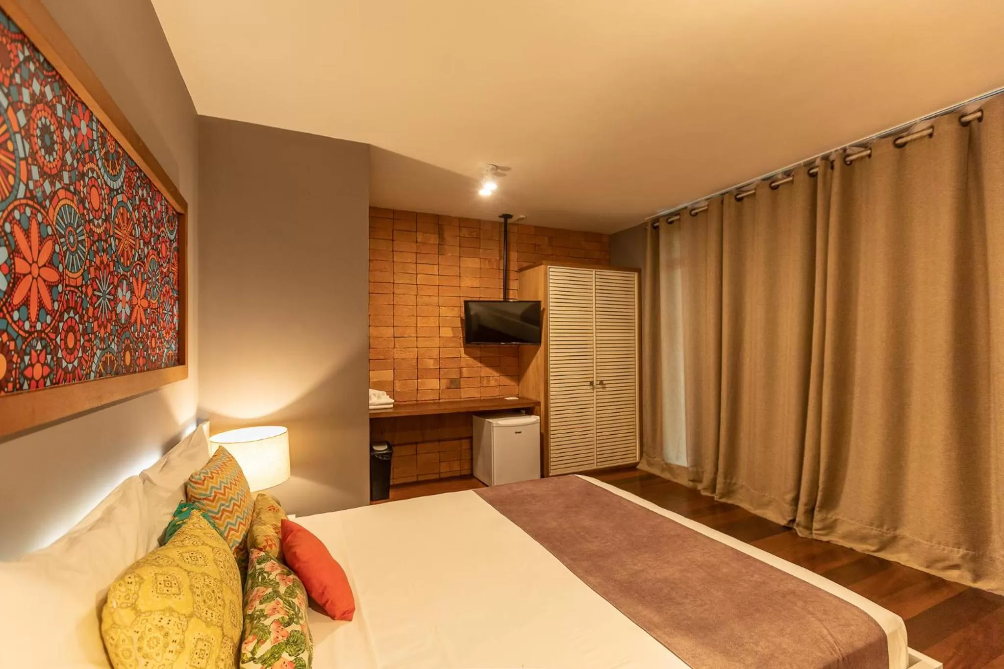 Bed in Bravo Pousada Design