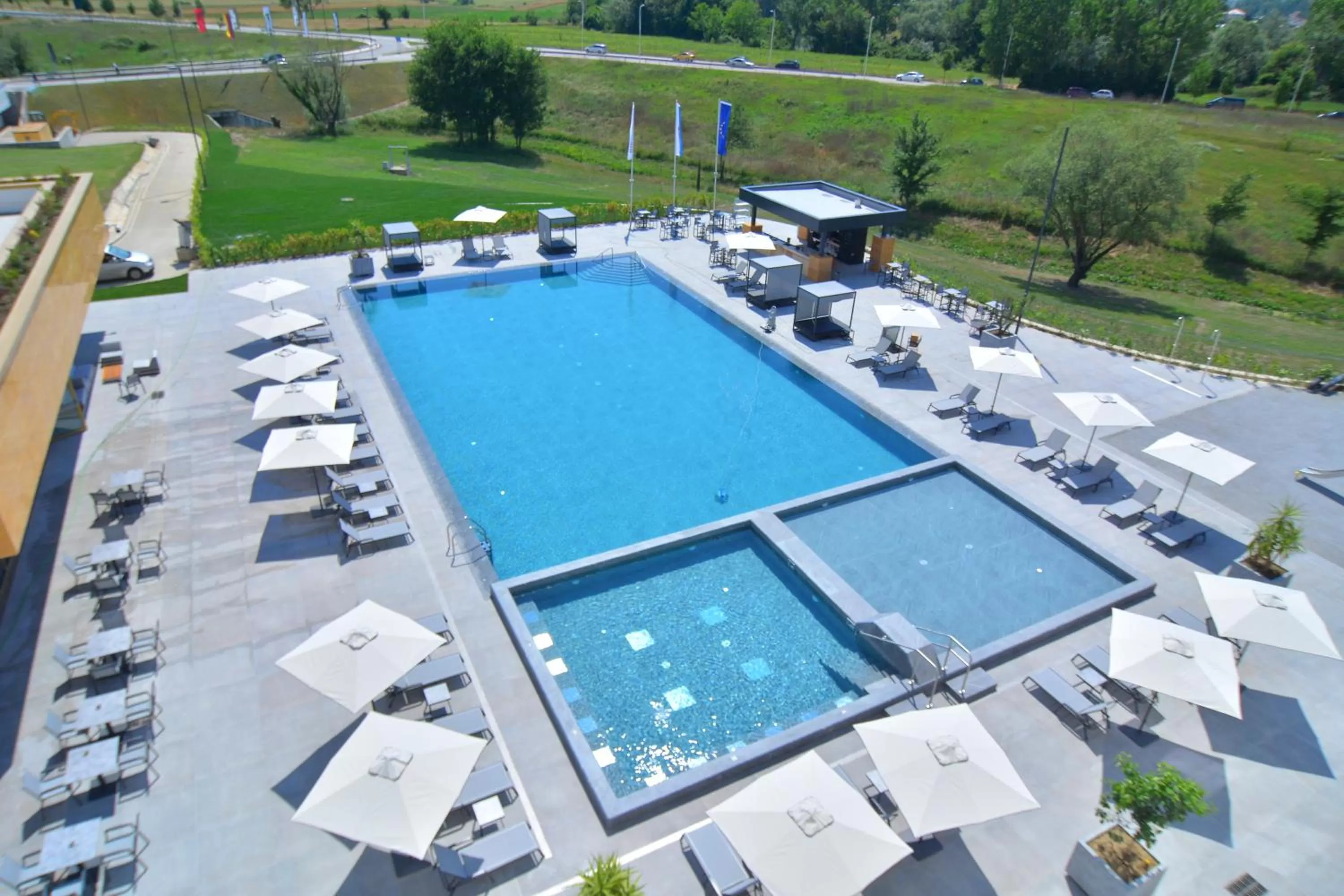 Swimming pool in mk hotel tirana