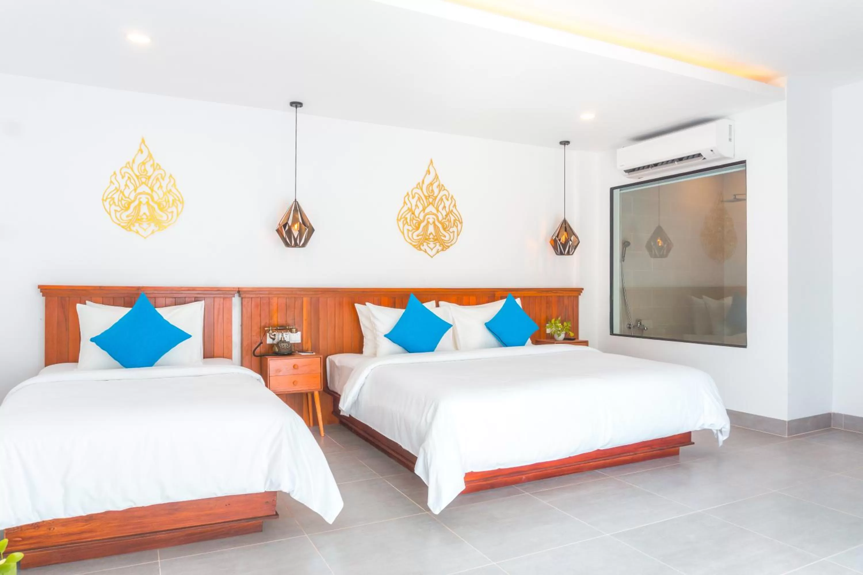 Bed in Angkor Aurora