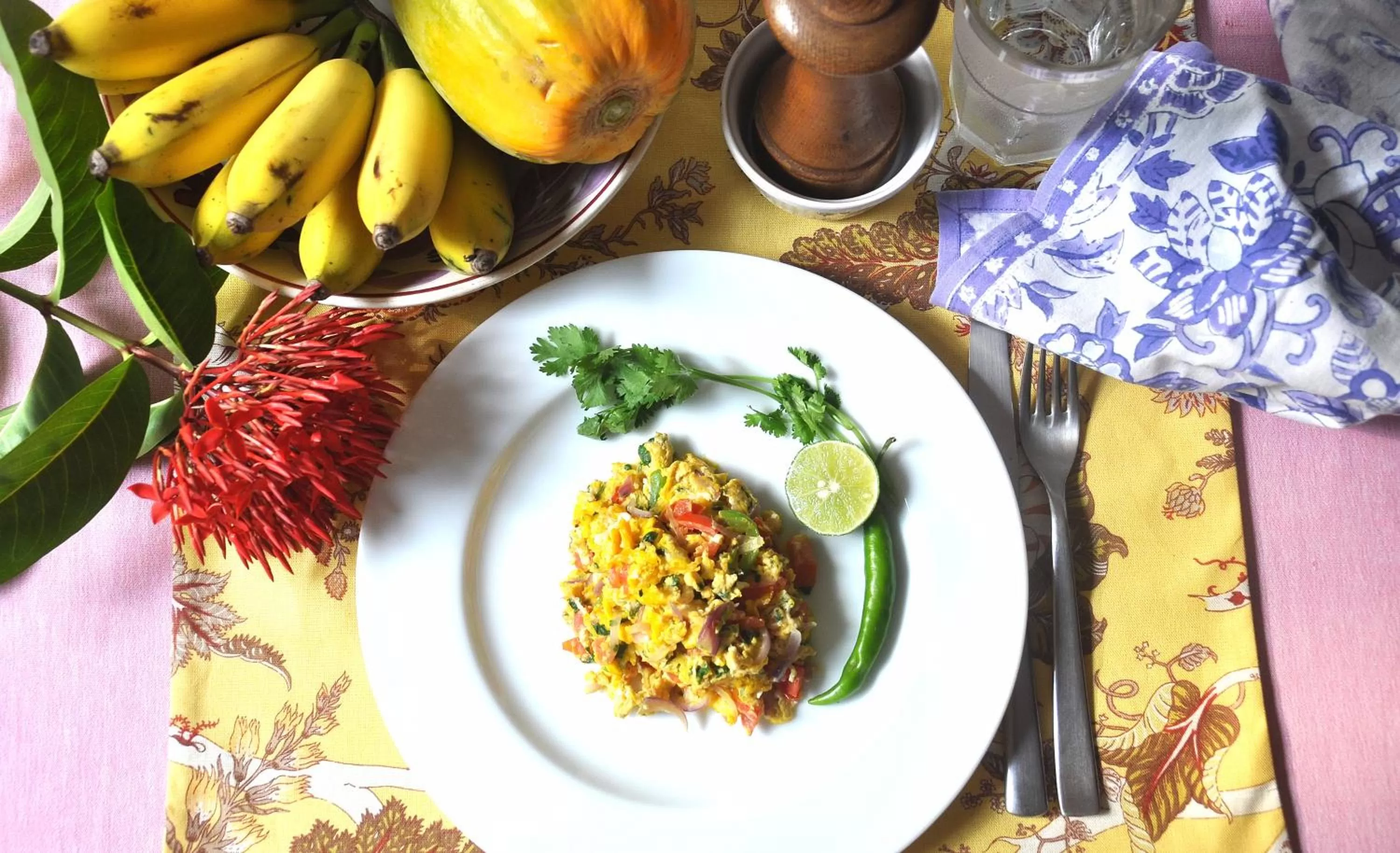 Breakfast, Food in Villa Jacaranda