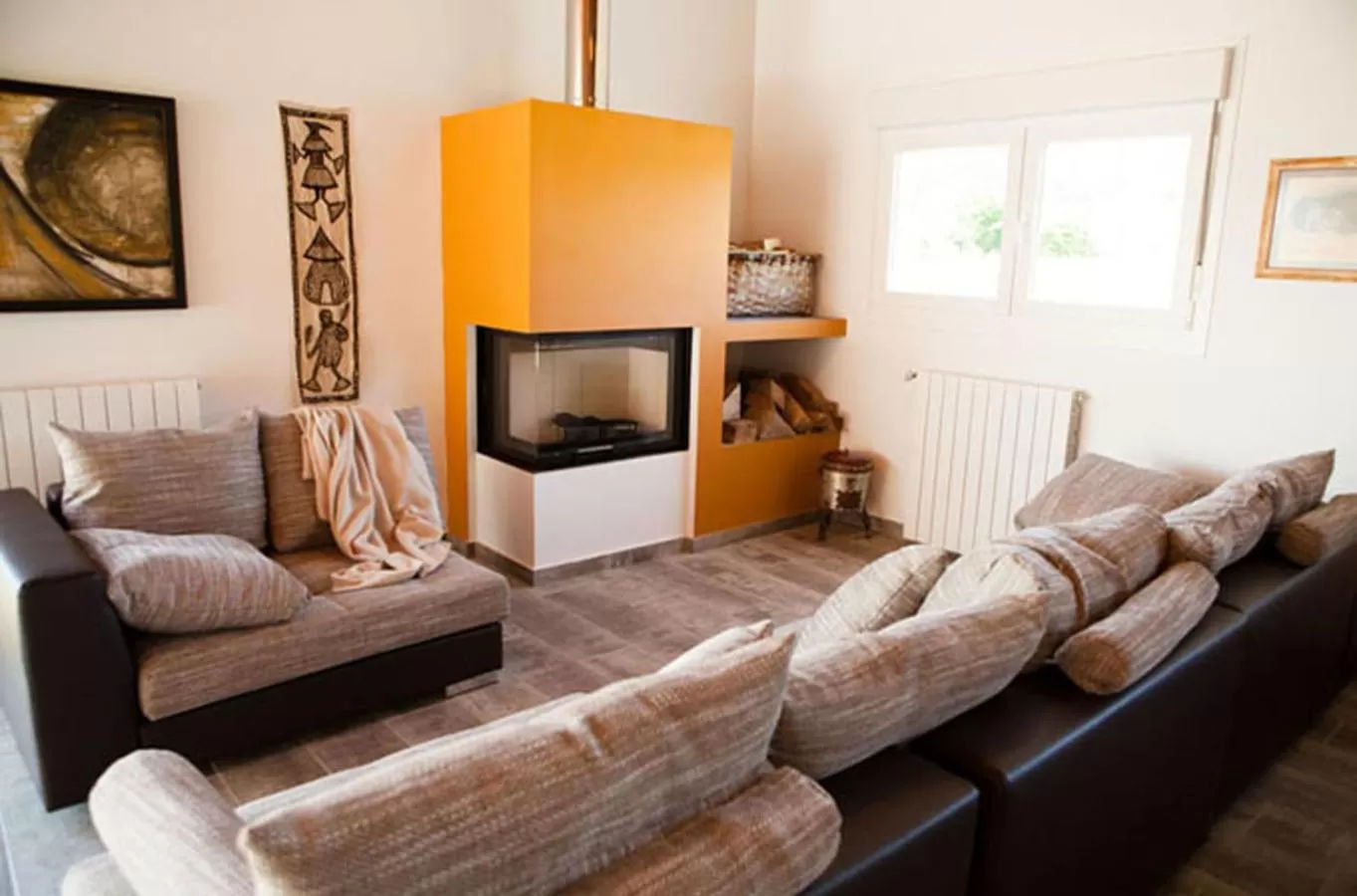 Living room in Casa Rural Txokoetxe