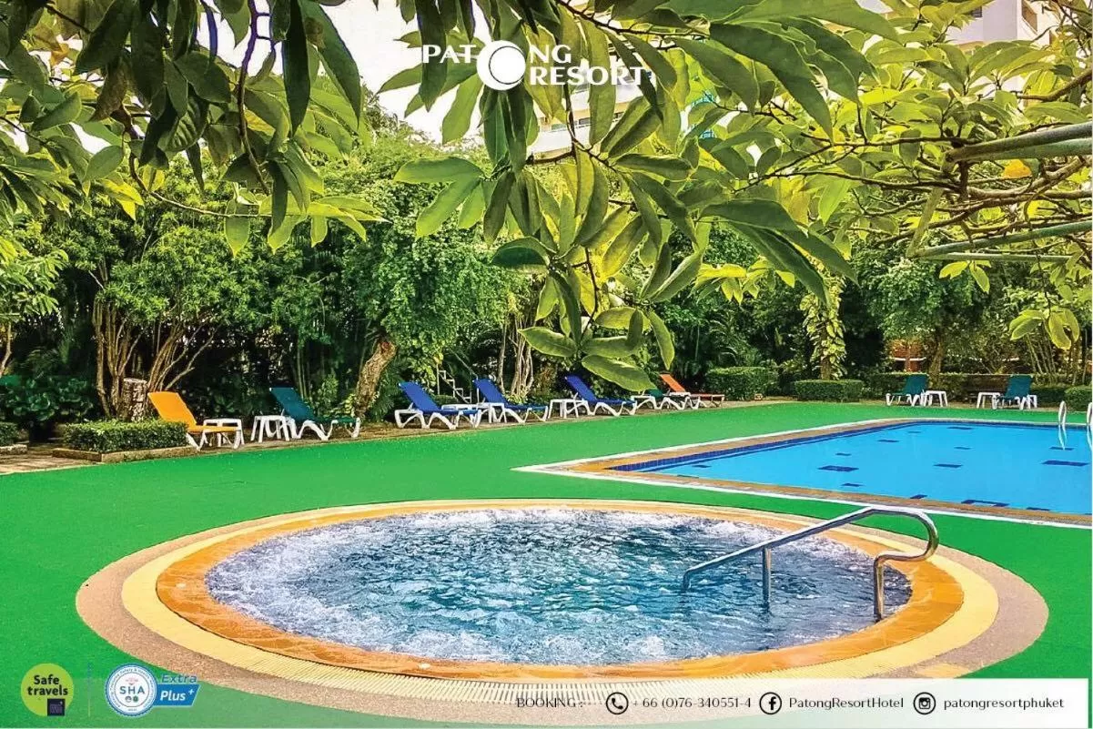 Swimming pool in Patong Resort Hotel - SHA Extra Plus