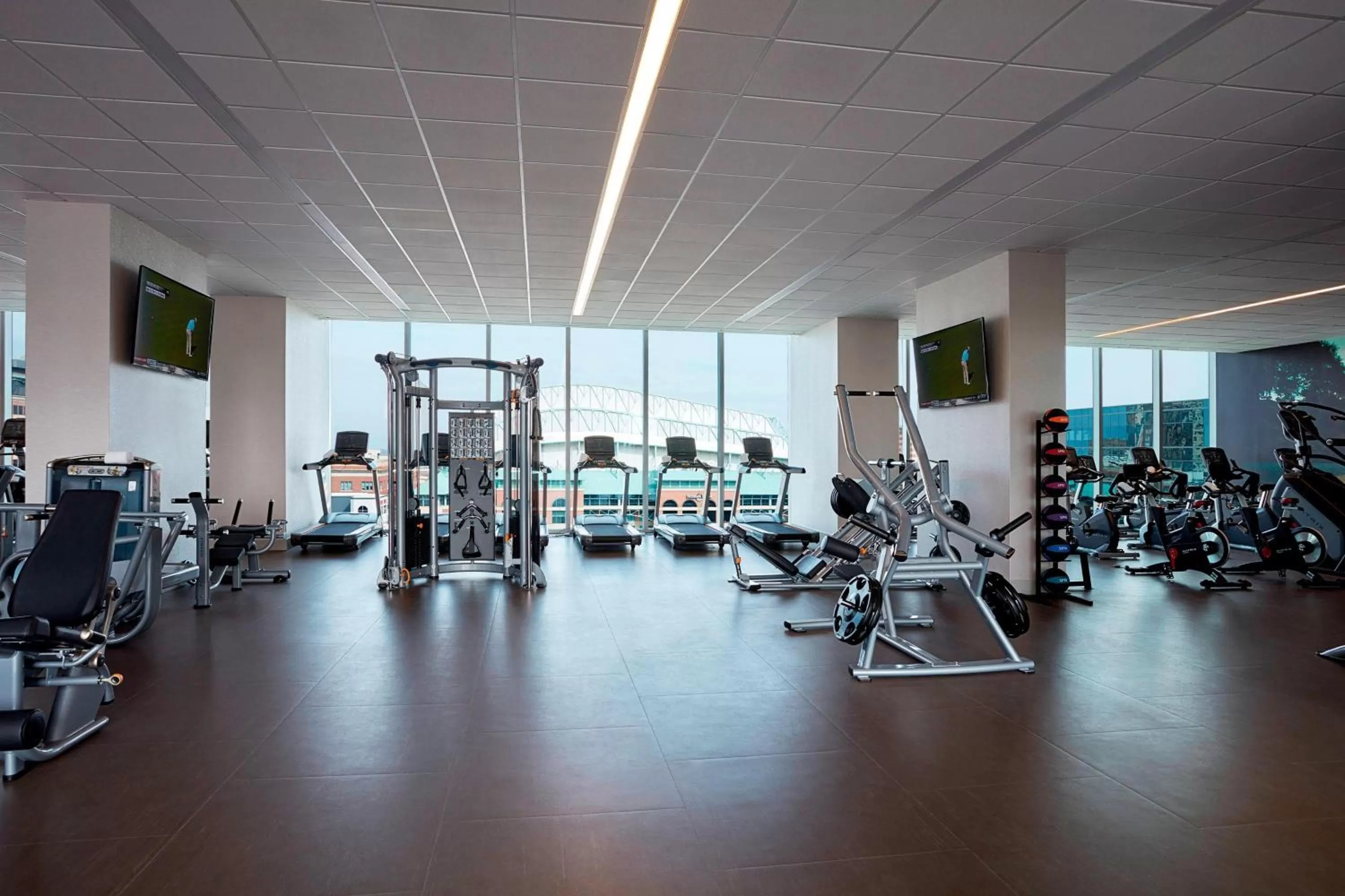 Fitness centre/facilities in Marriott Marquis Houston