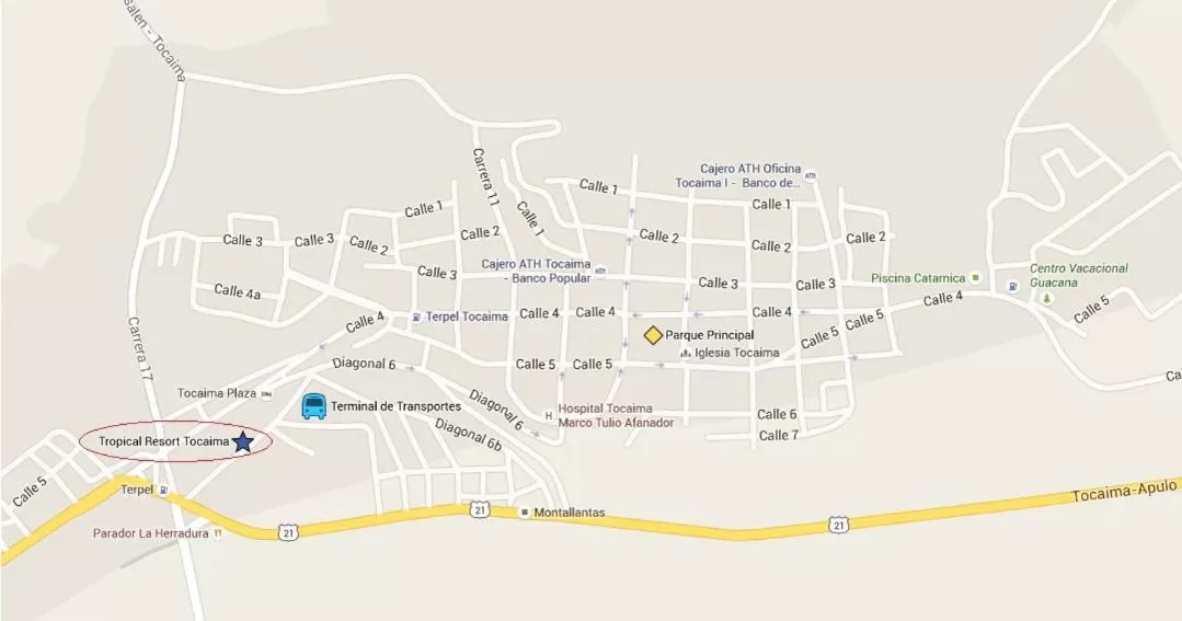 Bird's-eye View in Tropical Resort Tocaima