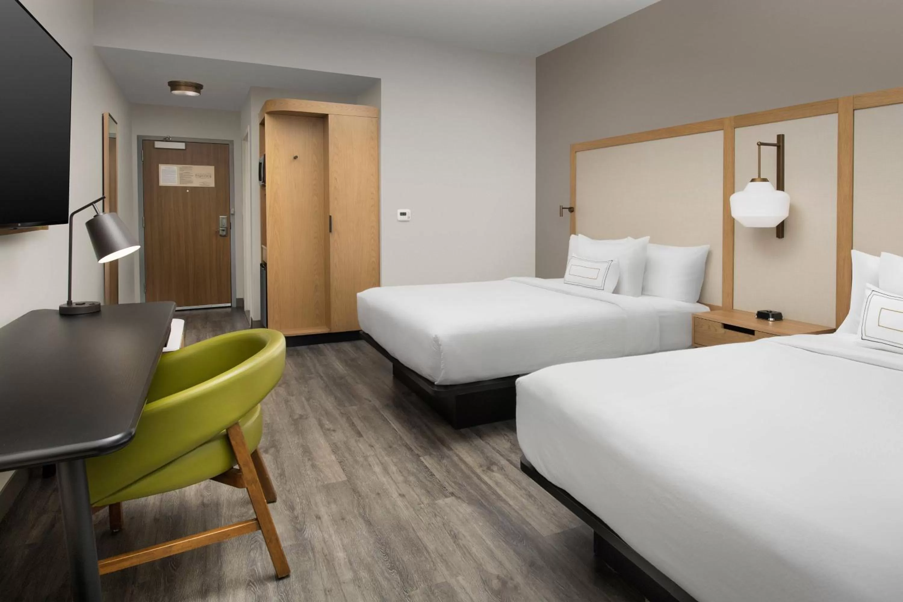 Queen Room with Two Queen Beds and Adapted Tub - Mobility Accessible in Fairfield Inn & Suites by Marriott Gainesville I-75