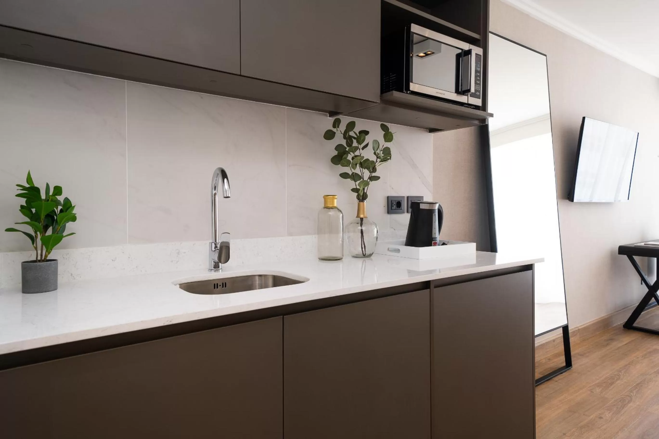 Kitchen or kitchenette in Hotel Solerios Mansa