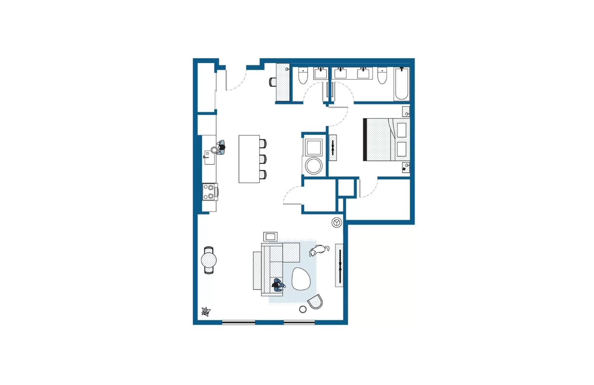 Floor plan in ROOST Cleveland