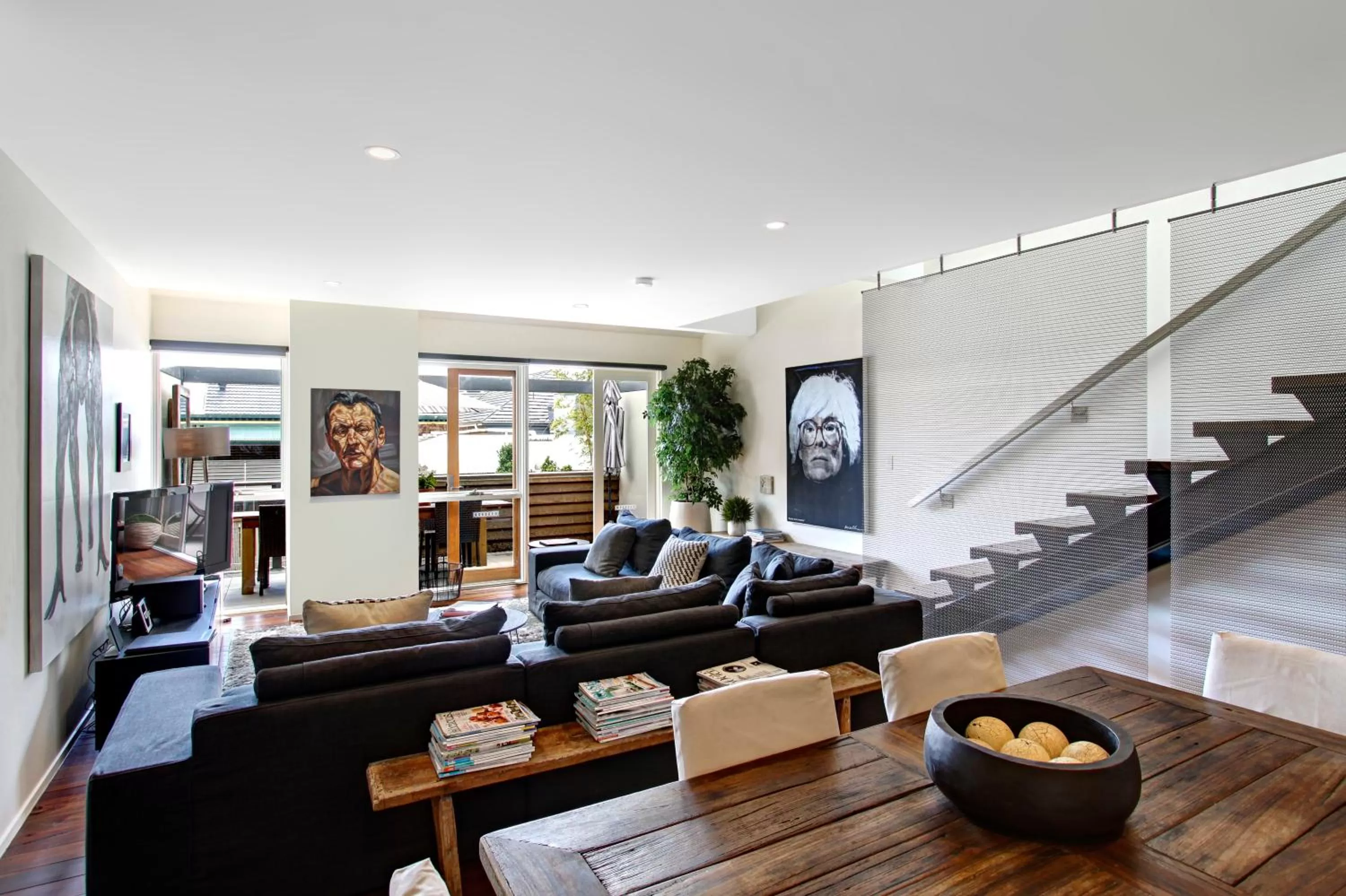 Dining area in Byron Butter Factory Apartments