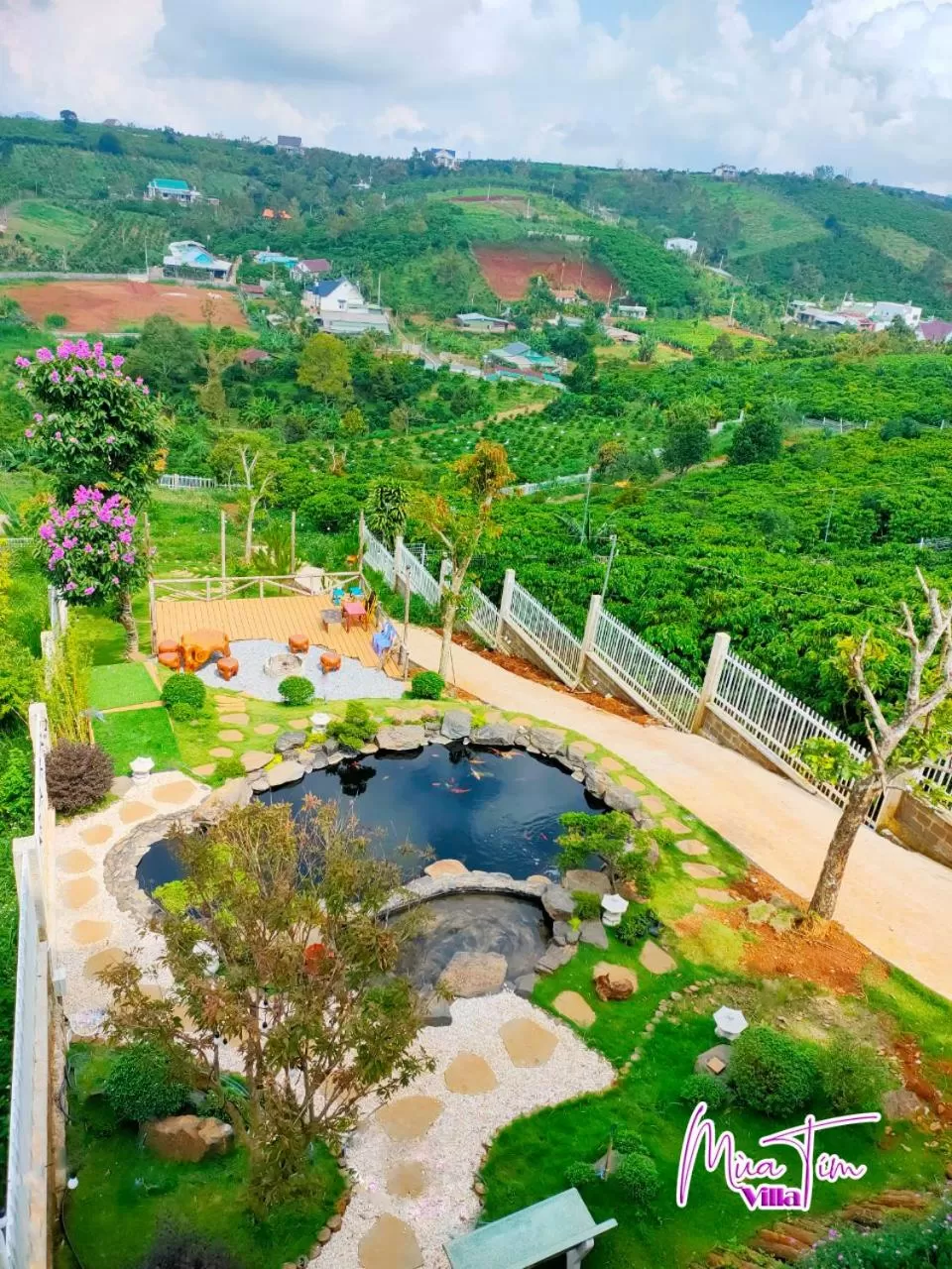 Natural landscape, Bird's-eye View in Mùa Tím Villa