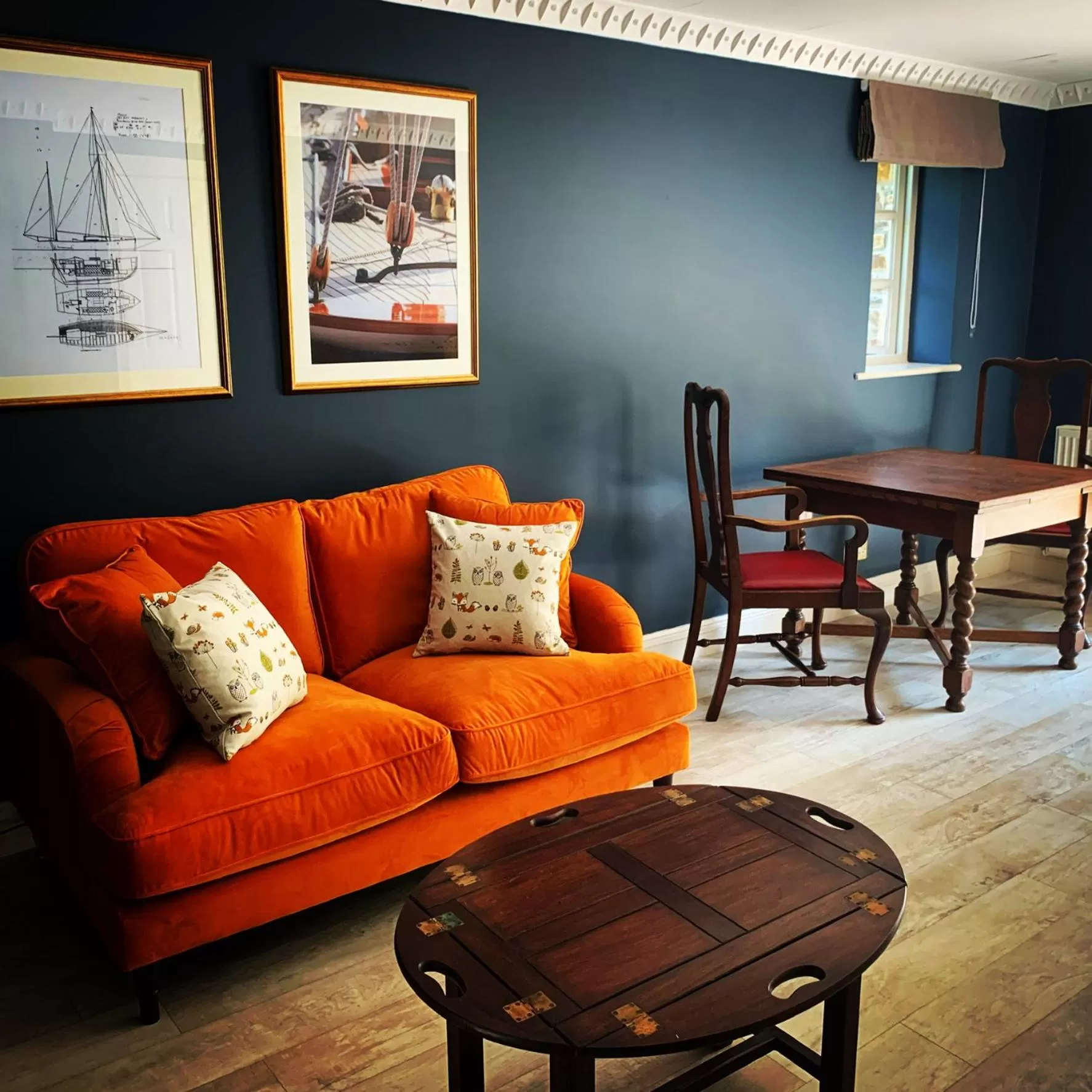 Living room in Boscundle Manor