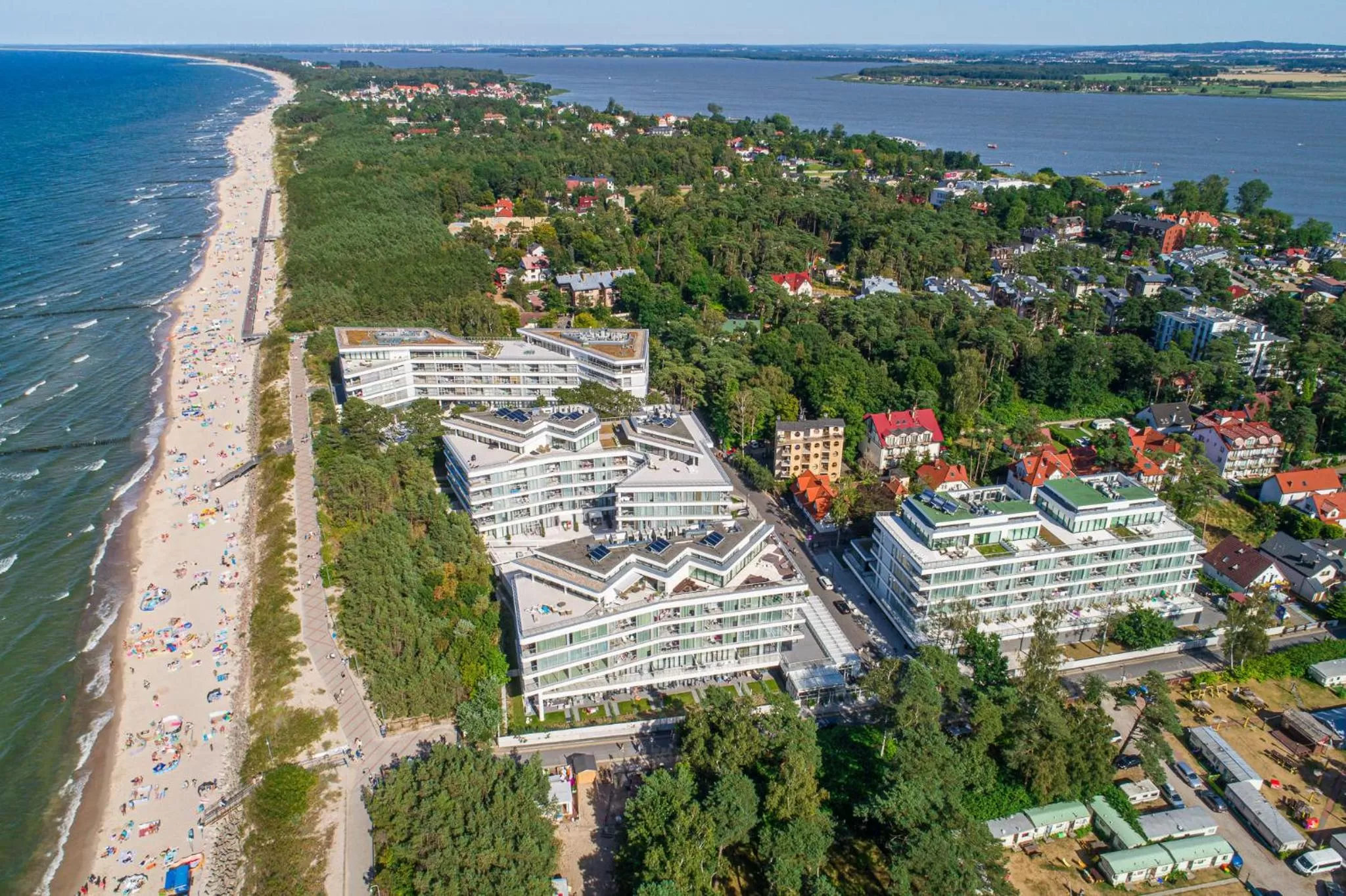 Property building, Bird's-eye View in Dune Resort Mielno - A
