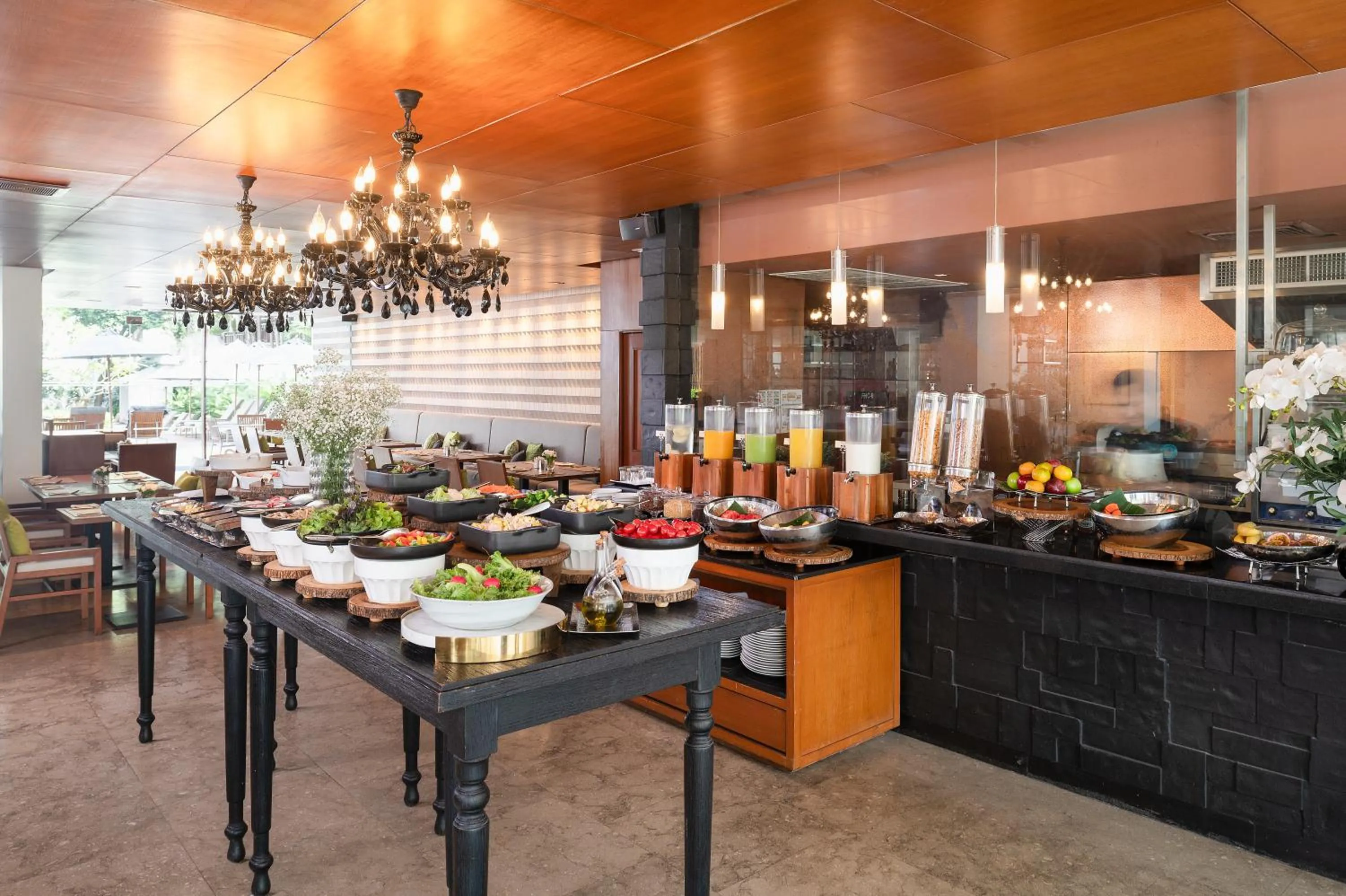 Buffet breakfast in Woodlands Suites Serviced Residences