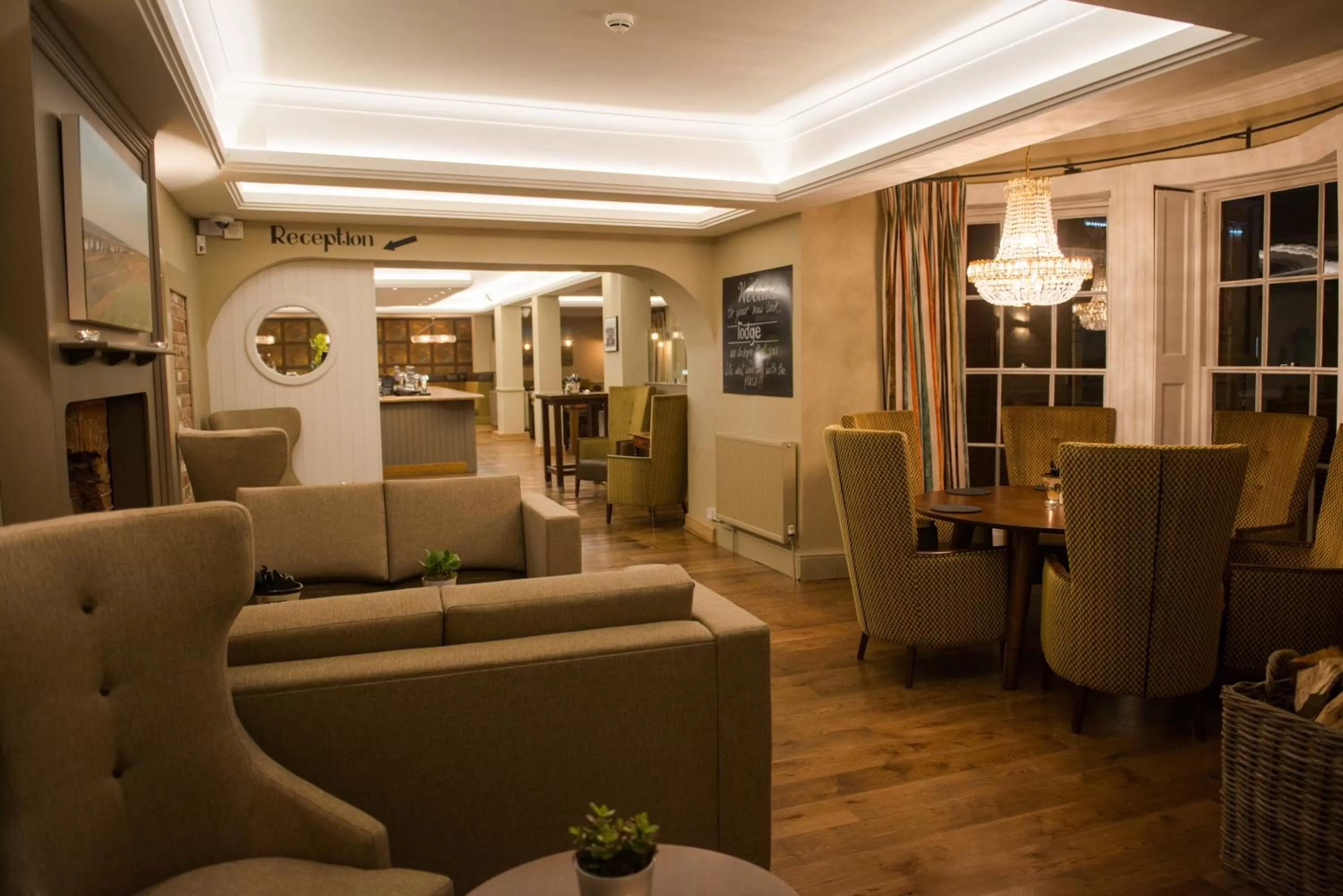 Communal lounge/ TV room in The Lodge