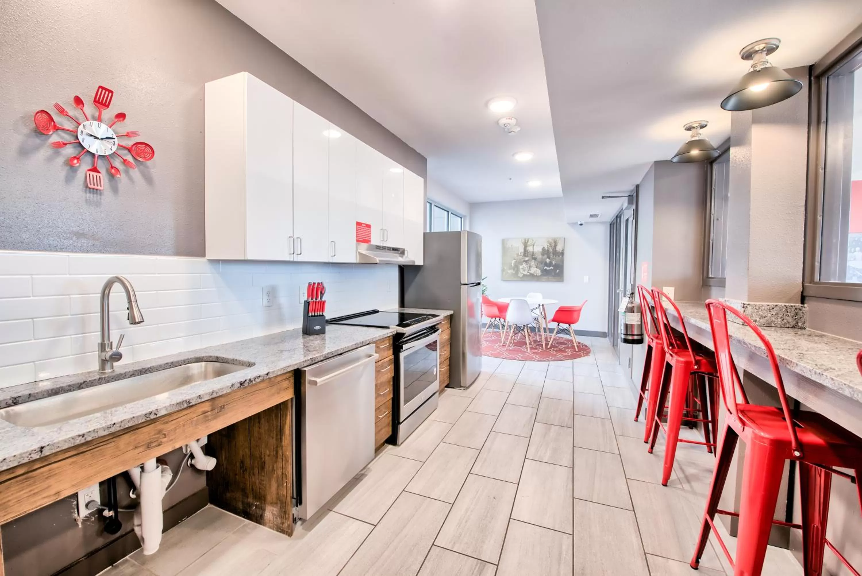 Communal kitchen in The Urban