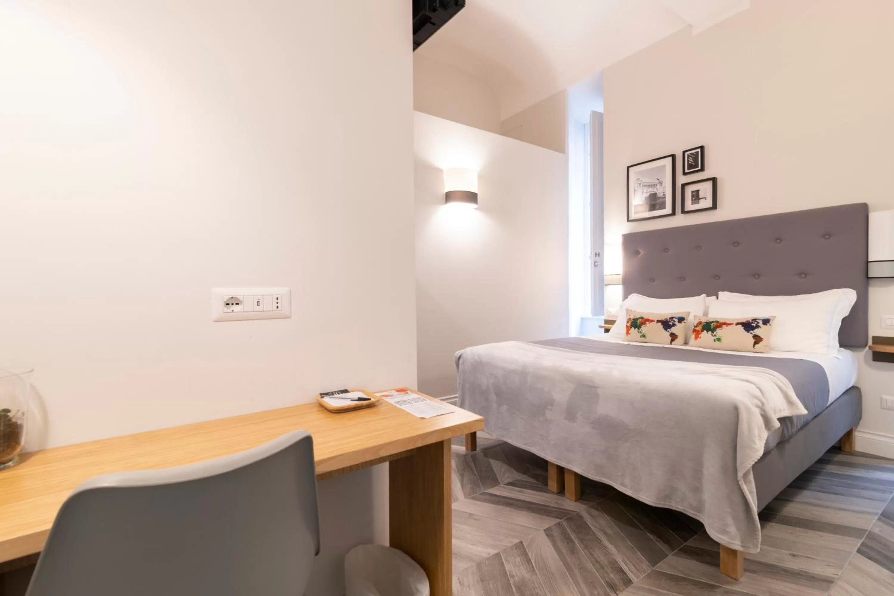 Bed in Eccelso Hotel