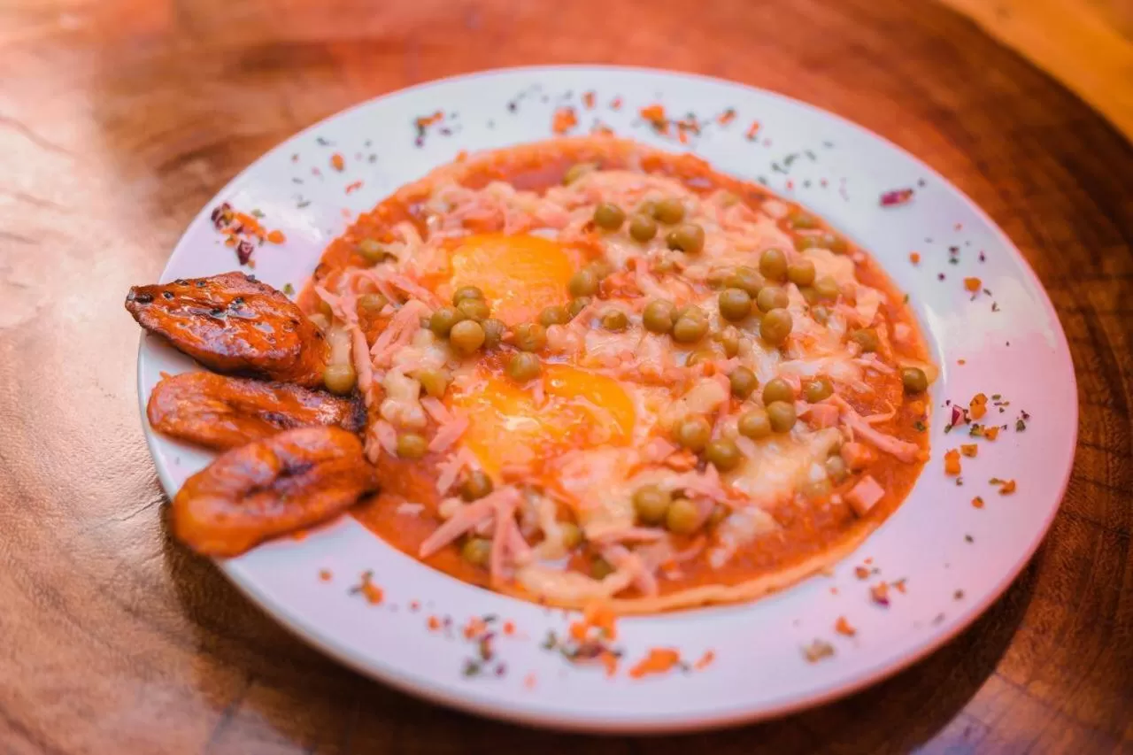 Food close-up in Hotel Casa de las Flores