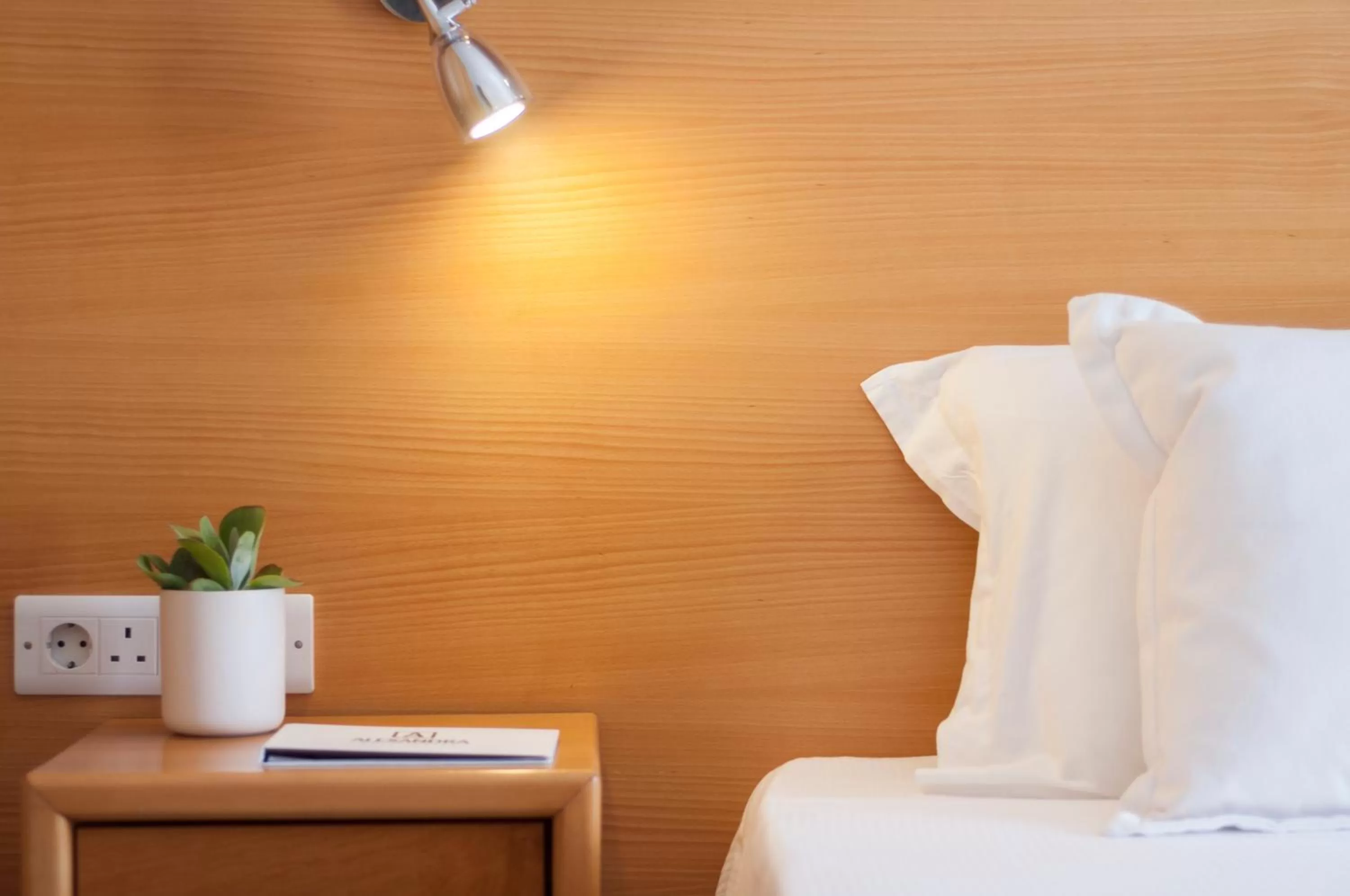 Decorative detail, Bed in Alexandra Hotel