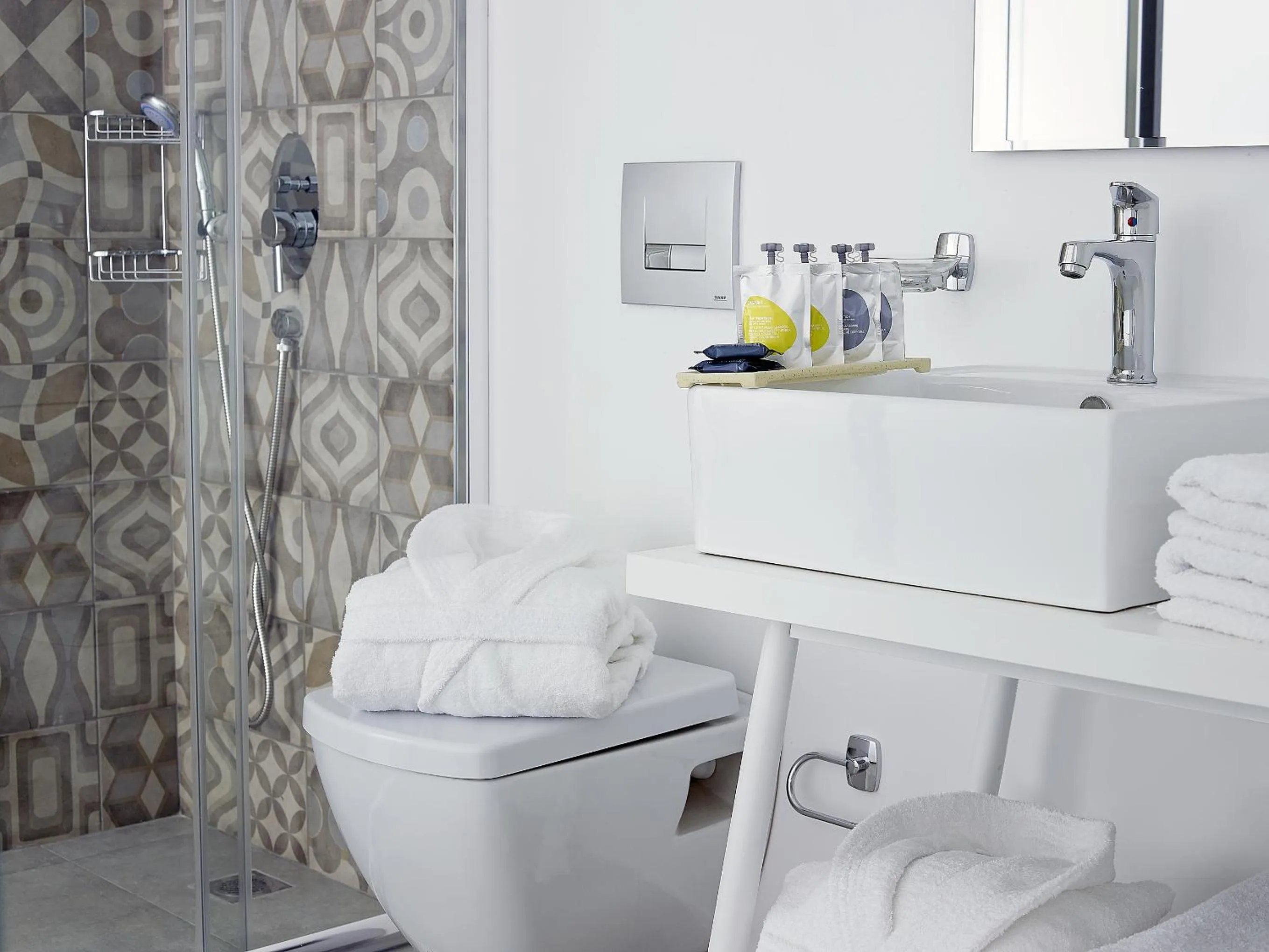 Bathroom in Dimitra Beach Hotel & Suites