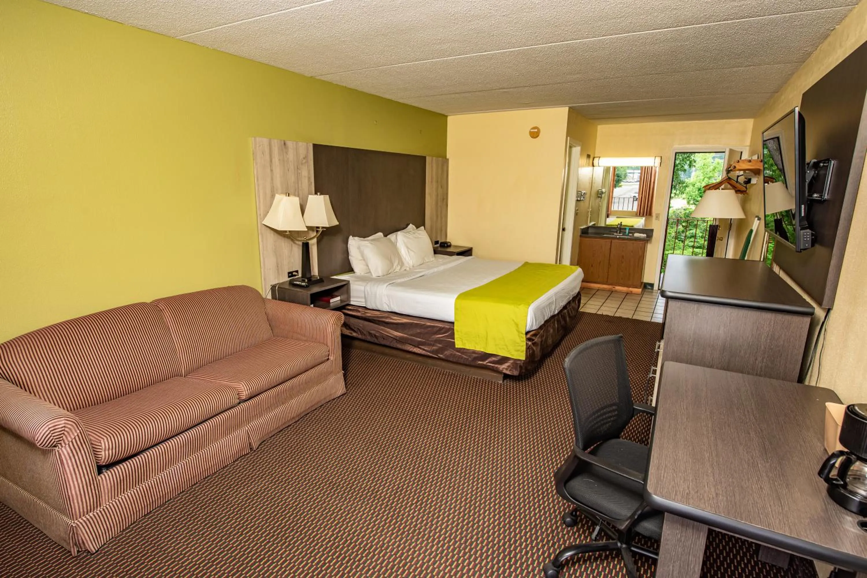 Bed in River Place Inn