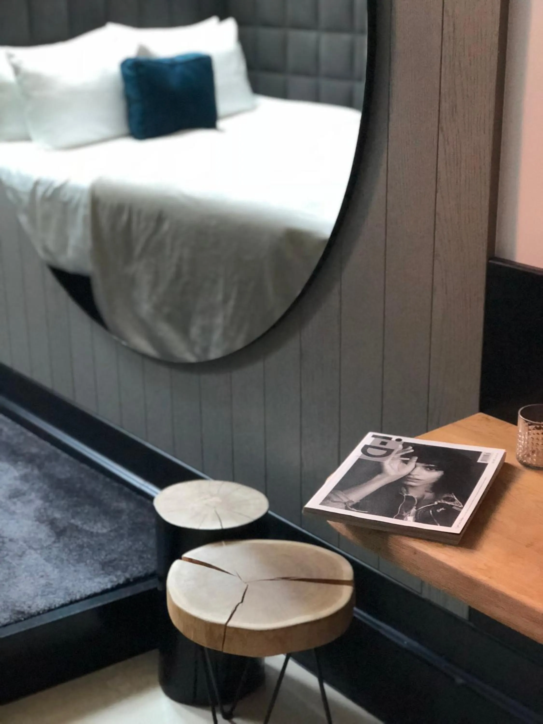 Decorative detail, Bed in Hotel Rum Budapest