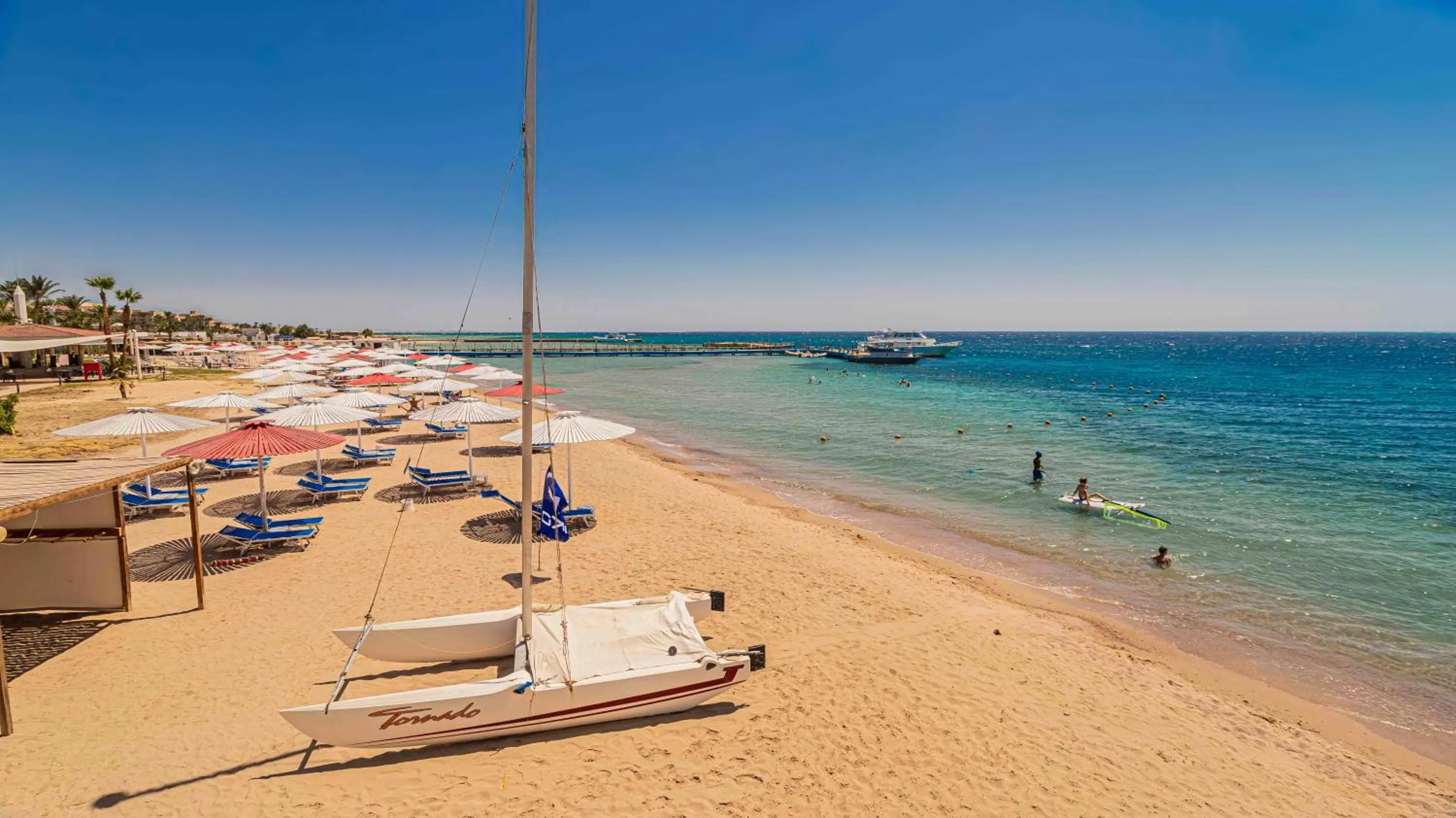 Beach in Amarina Abu Soma Resort & Aquapark