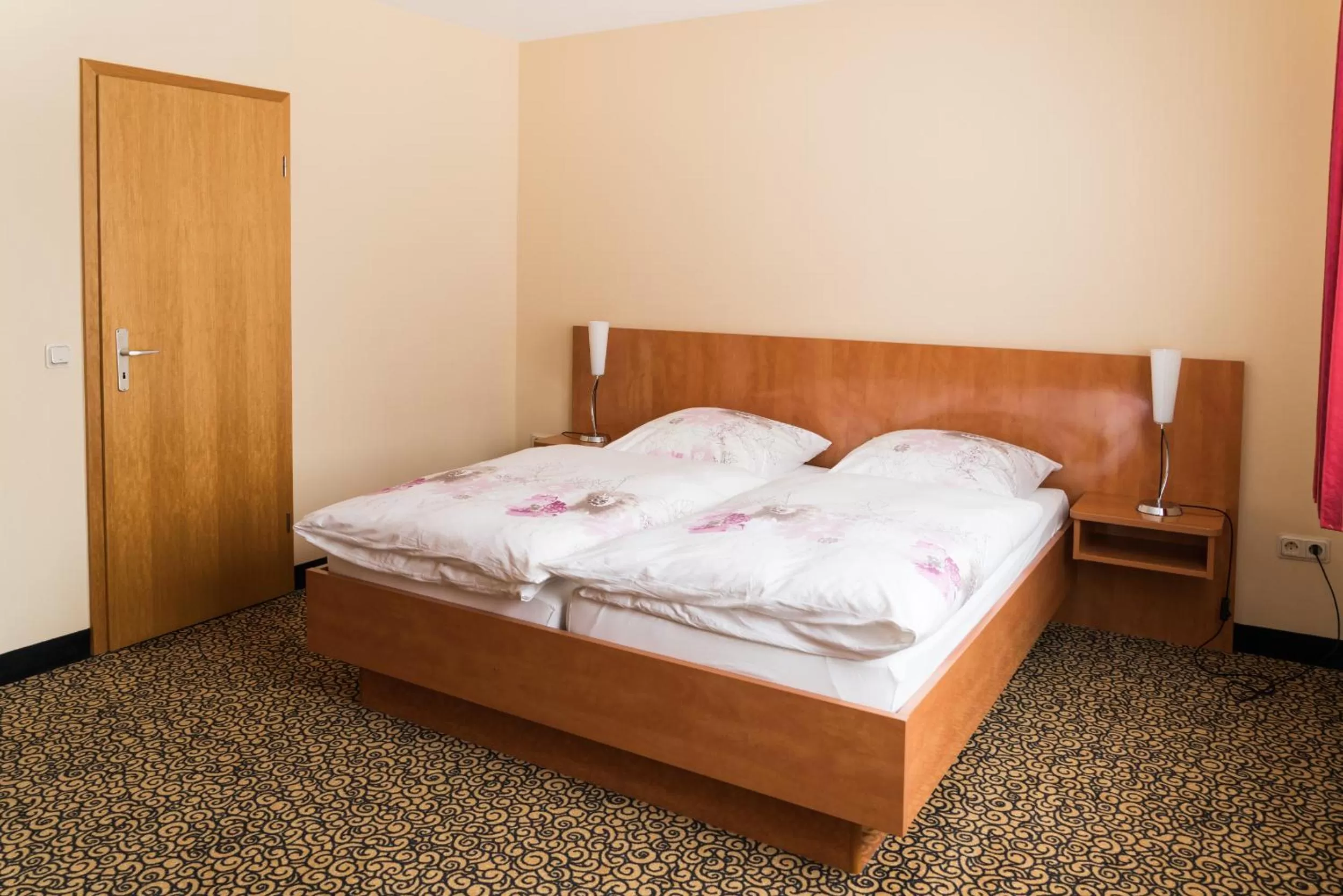 Bed in Hotel Matthias