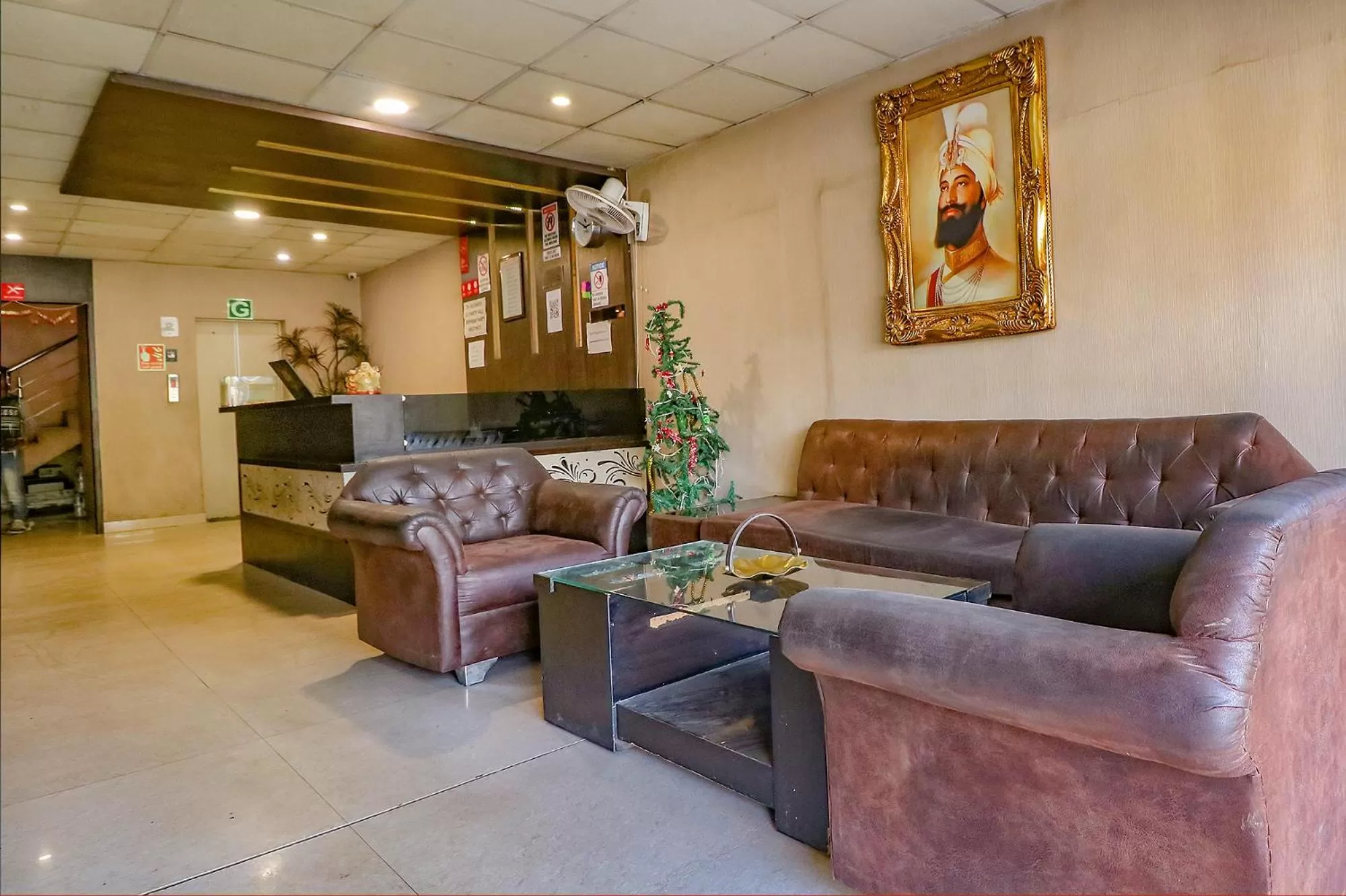 Seating area in FabHotel Heaven Agya Ludhiana