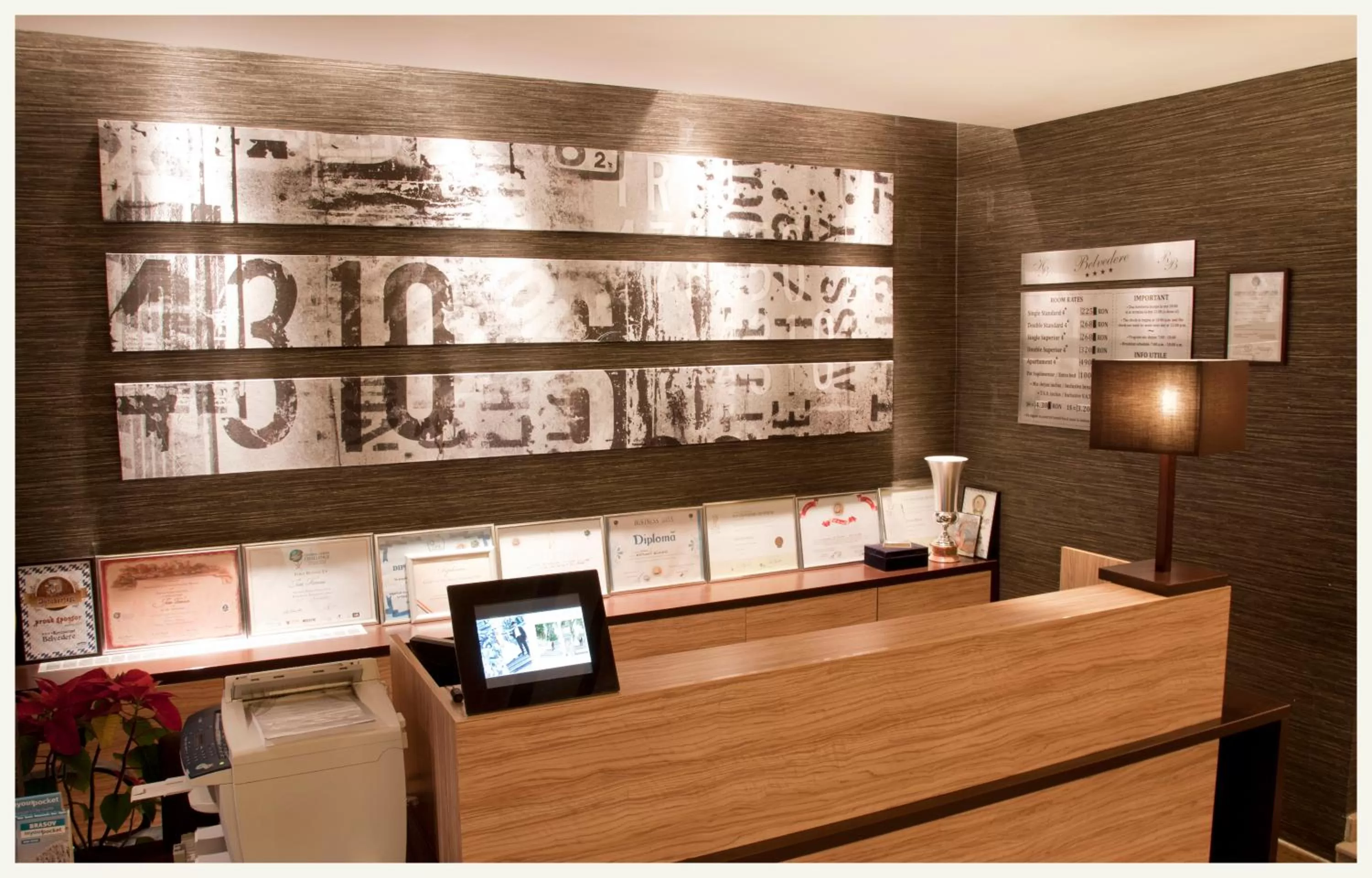 Lobby or reception in Hotel Belvedere