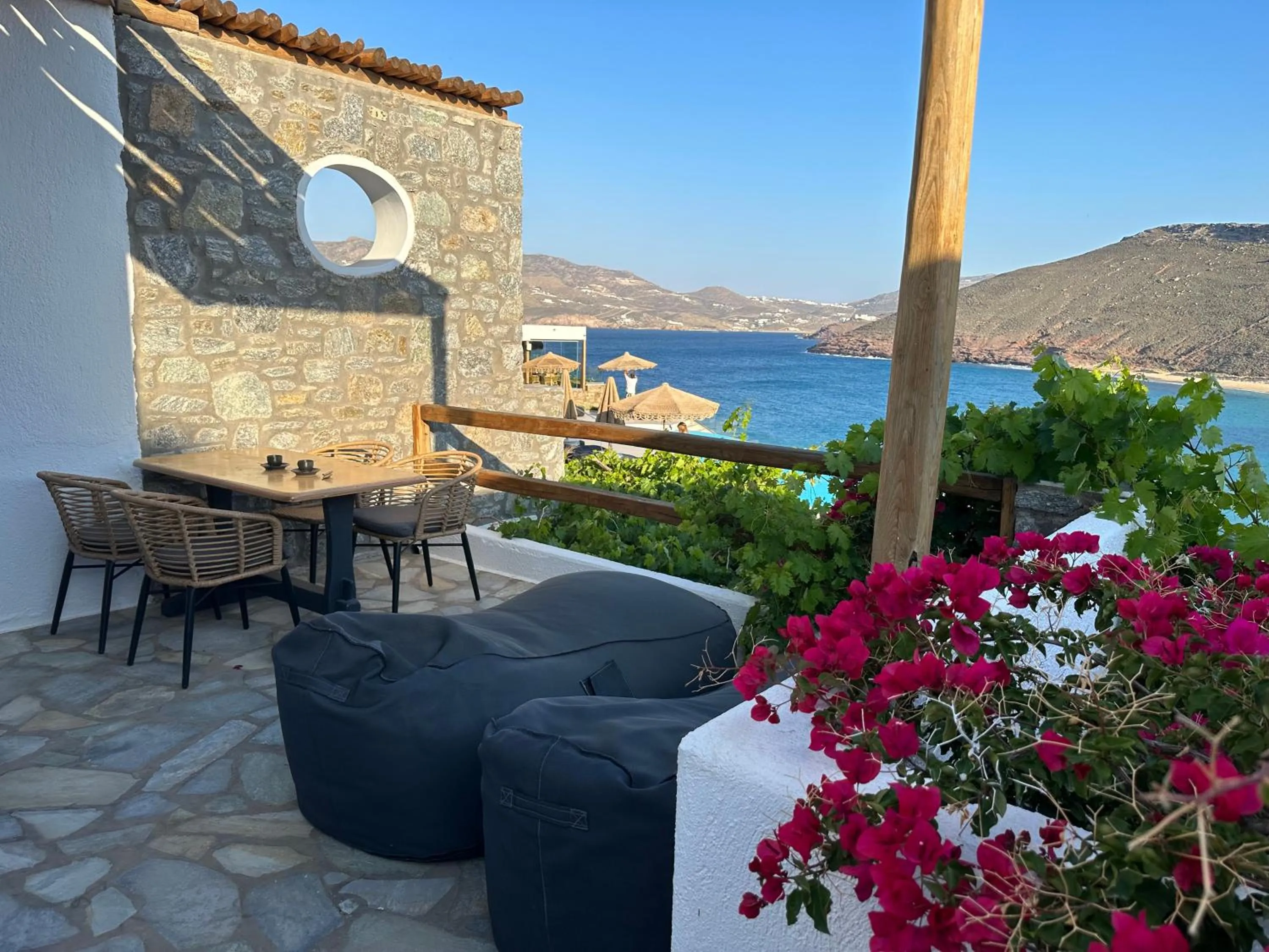 Sea view in Panormos Village Hotel