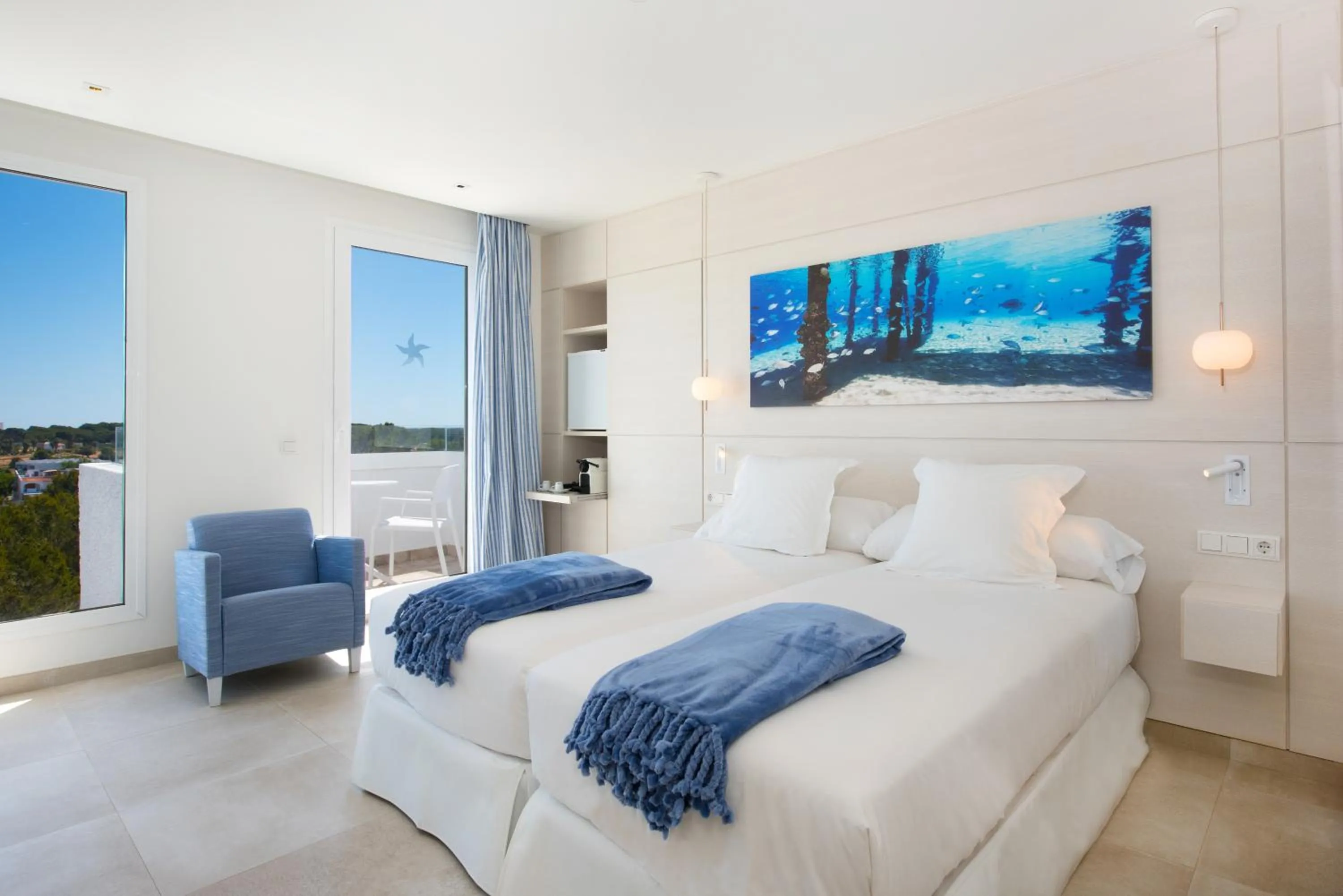 Bedroom, Bed in Iberostar Selection Santa Eulalia Adults-Only Ibiza
