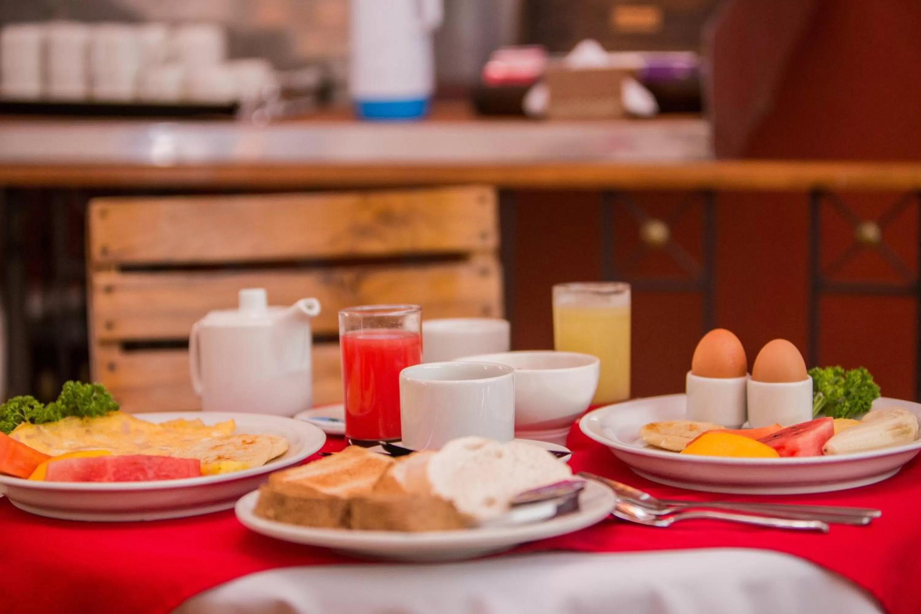 American breakfast in Hotel 3 Banderas