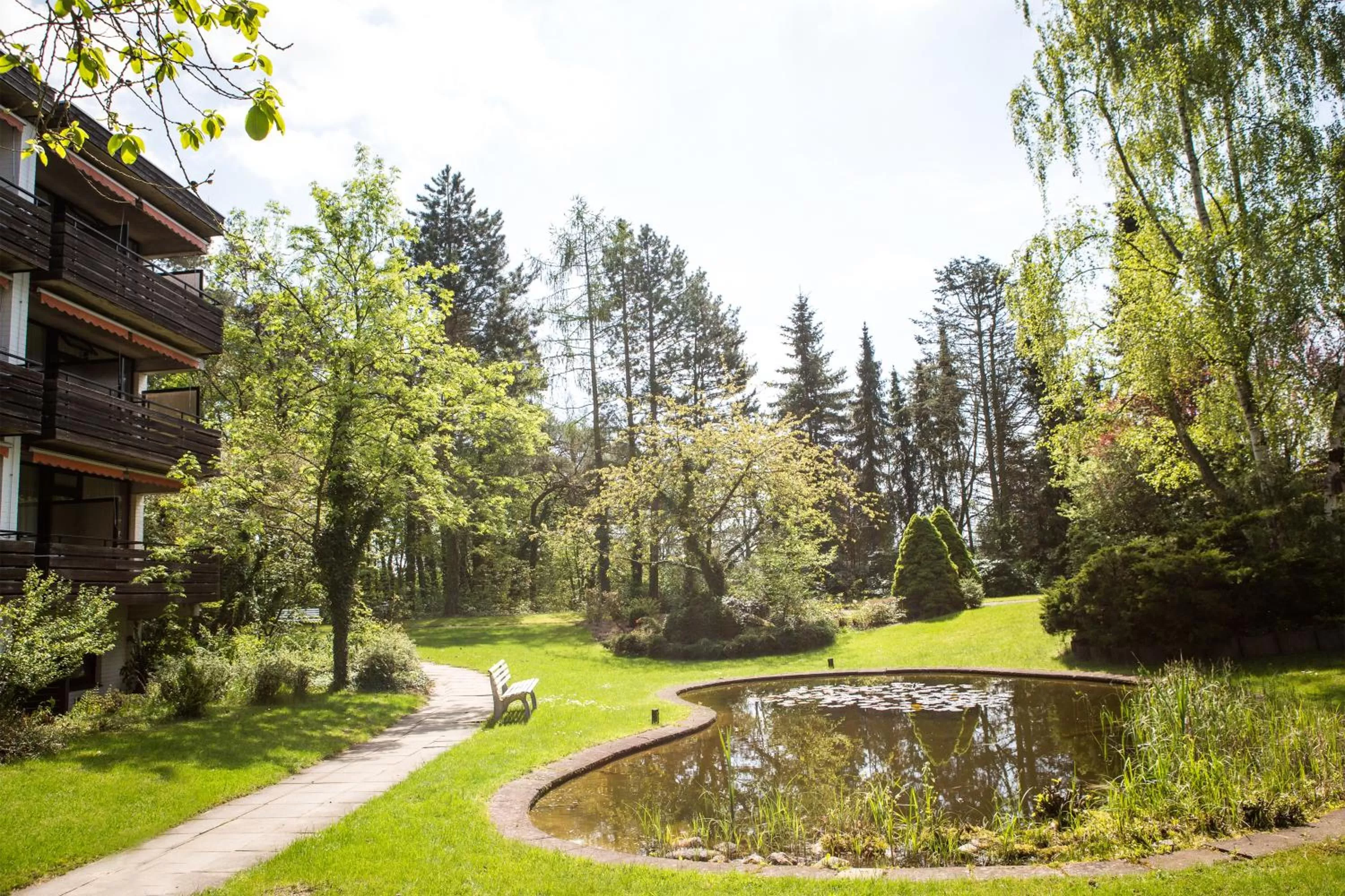 Garden view in VitalHotel Ascona