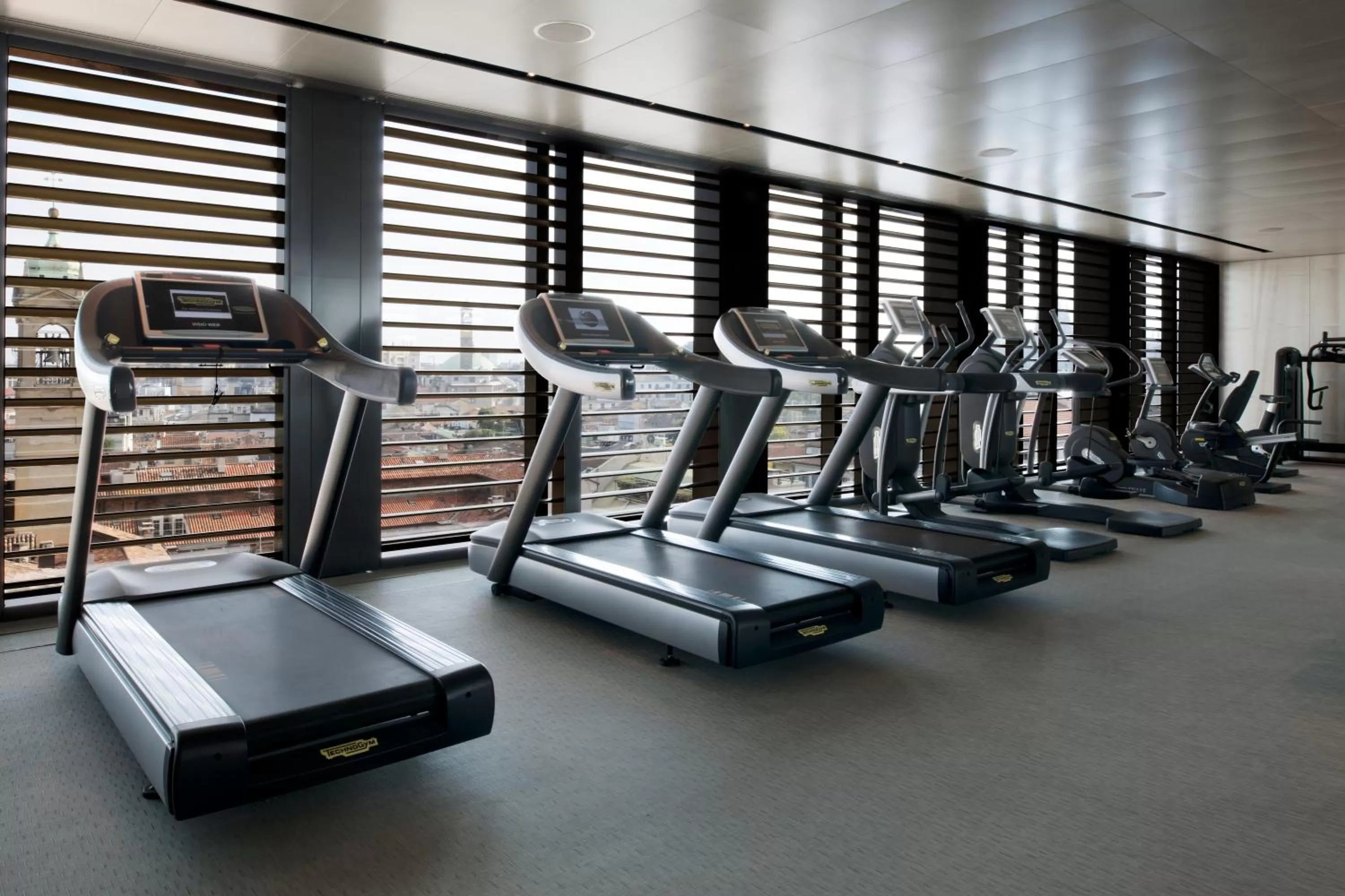 Fitness centre/facilities in Armani Hotel Milano