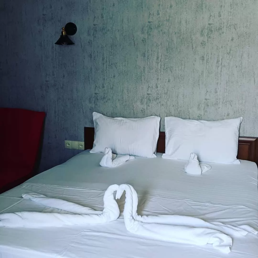 Bed in Hotel Kalanga